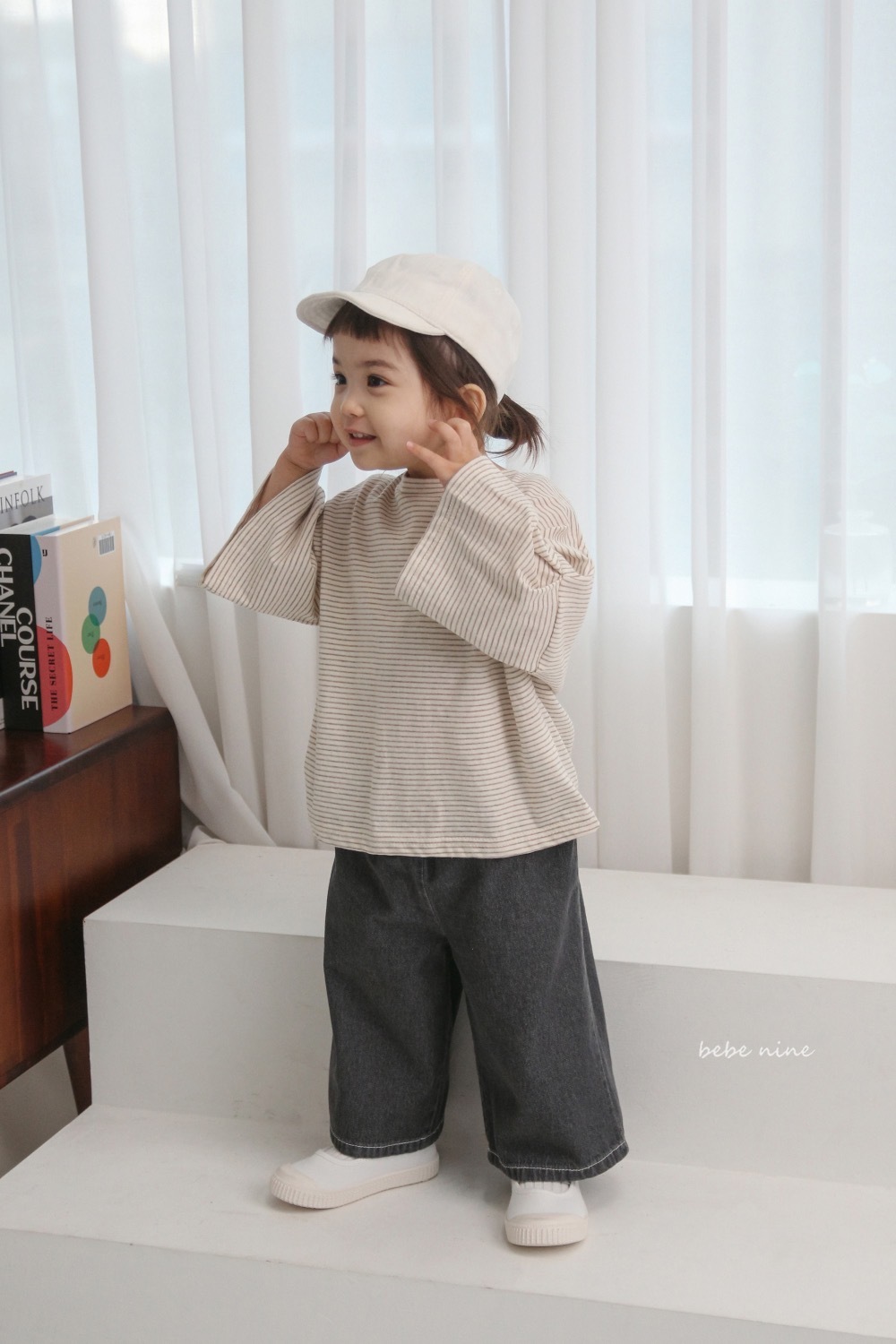 Bebe nine 寬鬆牛仔褲 / 2色