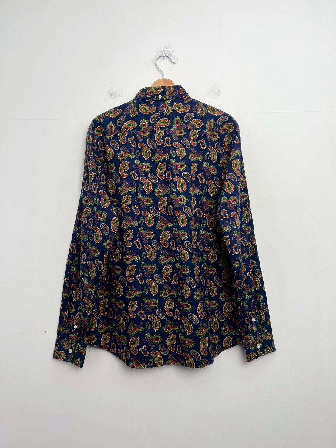 SUPREME PAISLEY SHIRT NAVY SIZE XL