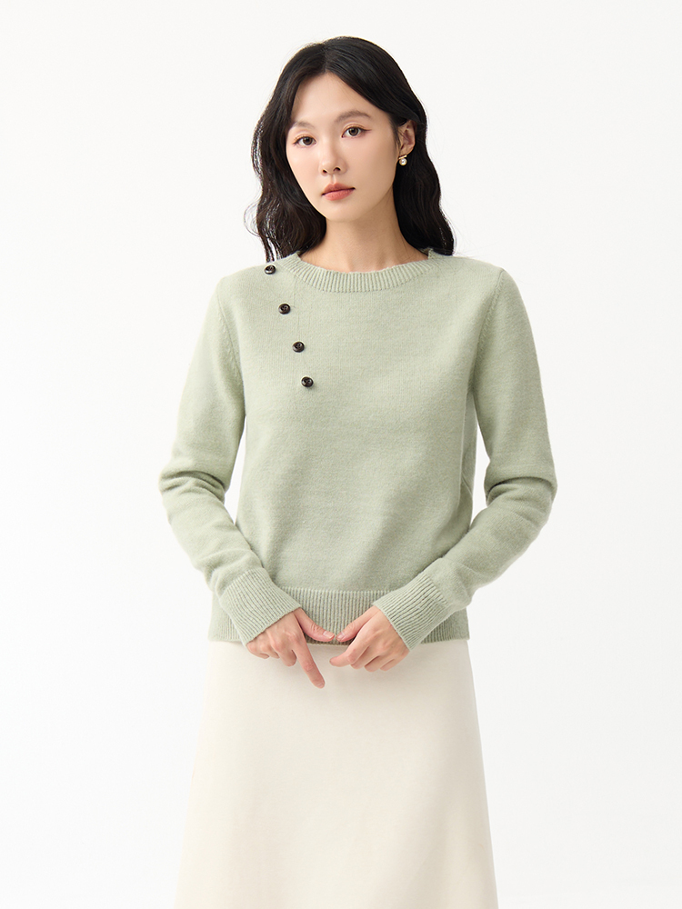 OH!HER 圍巾穿搭純色針織上衣