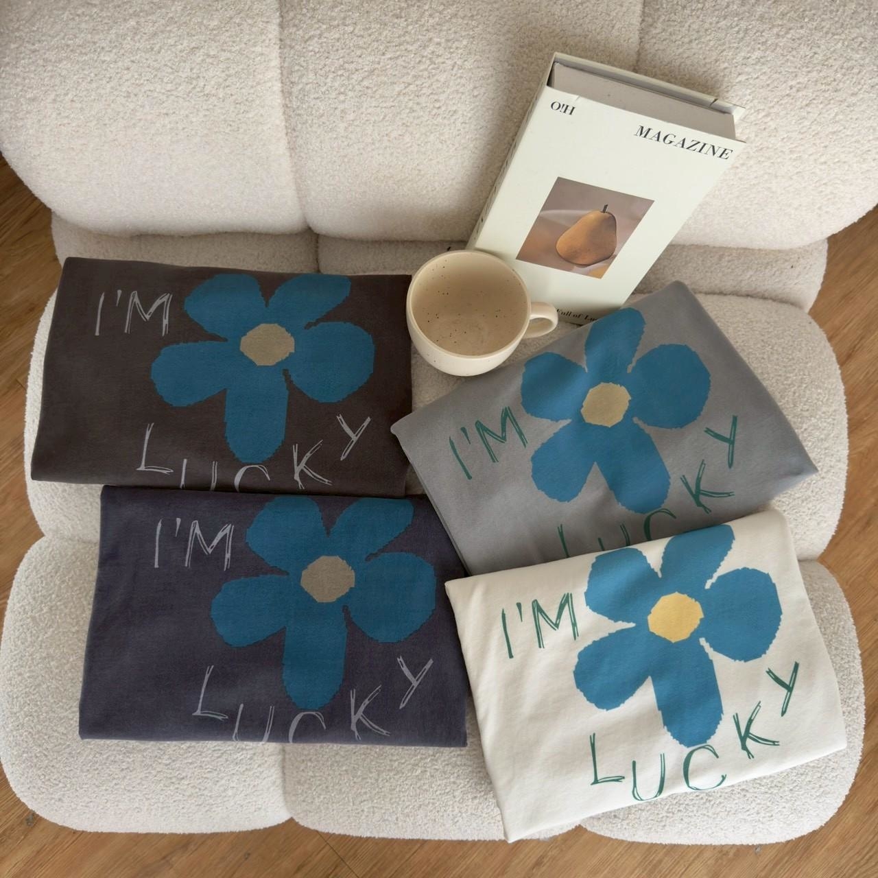 洗水面料花朵大T RAN6907