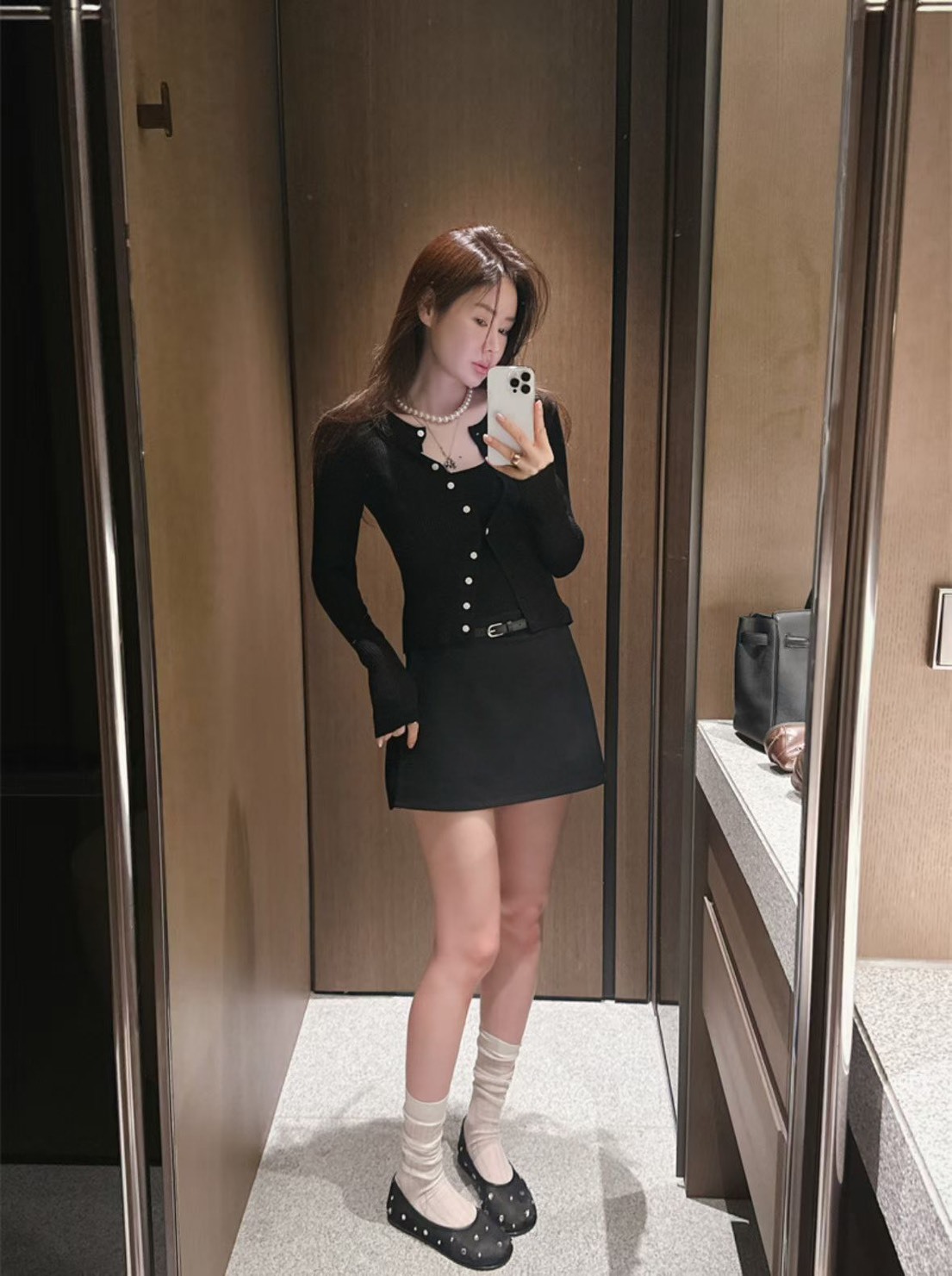 L23 兩件式上衣外套(黑/米/灰)