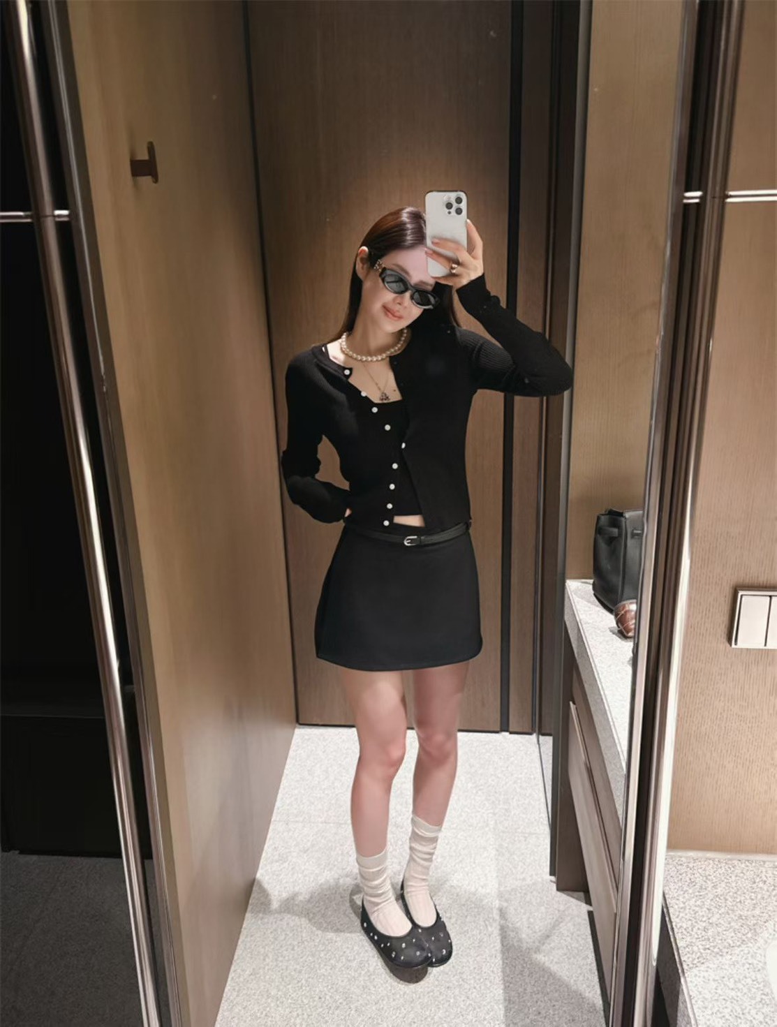 L23 兩件式上衣外套(黑/米/灰)