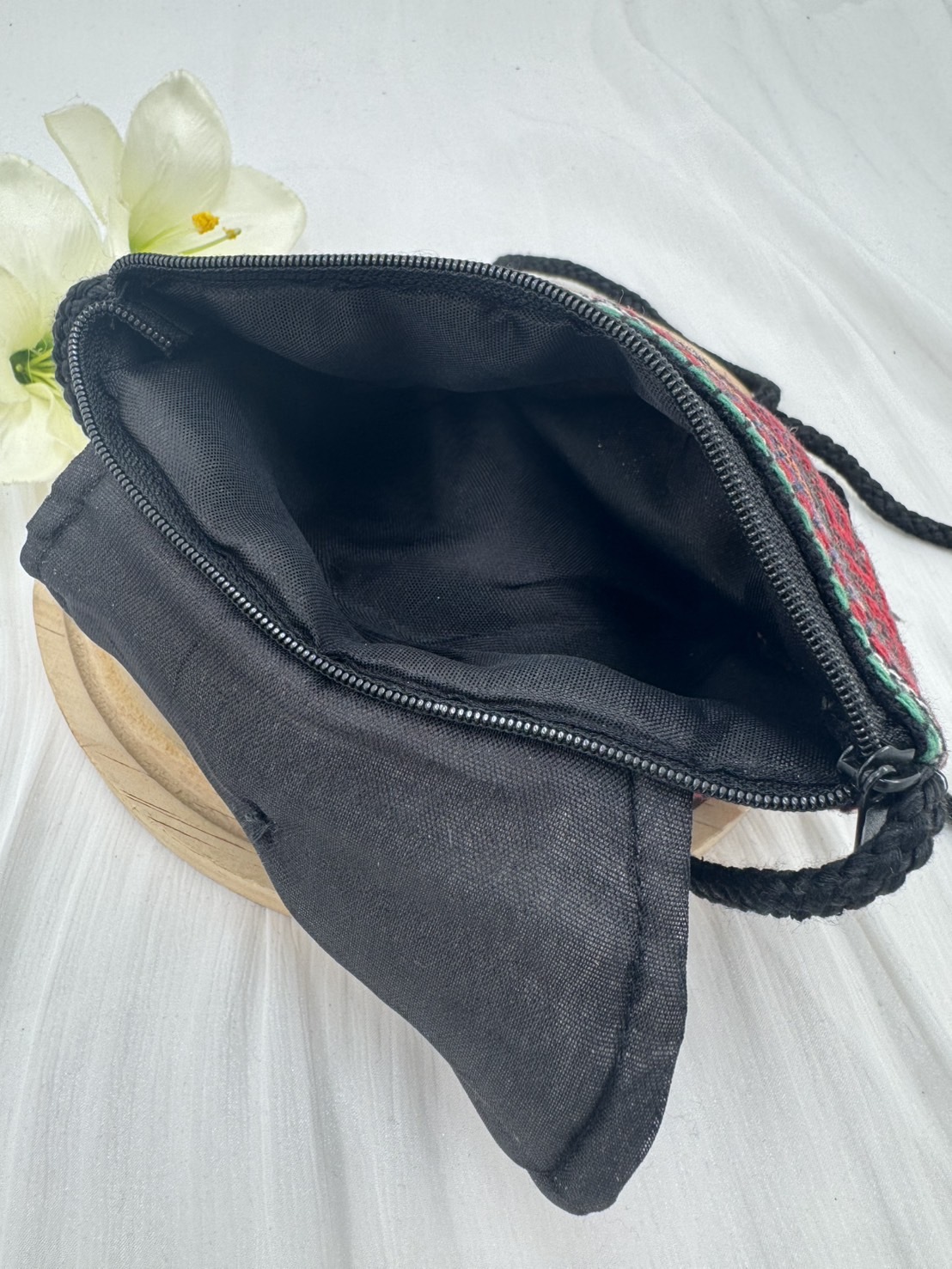 No.10圖騰織布斜肩包肩帶128寬18深12