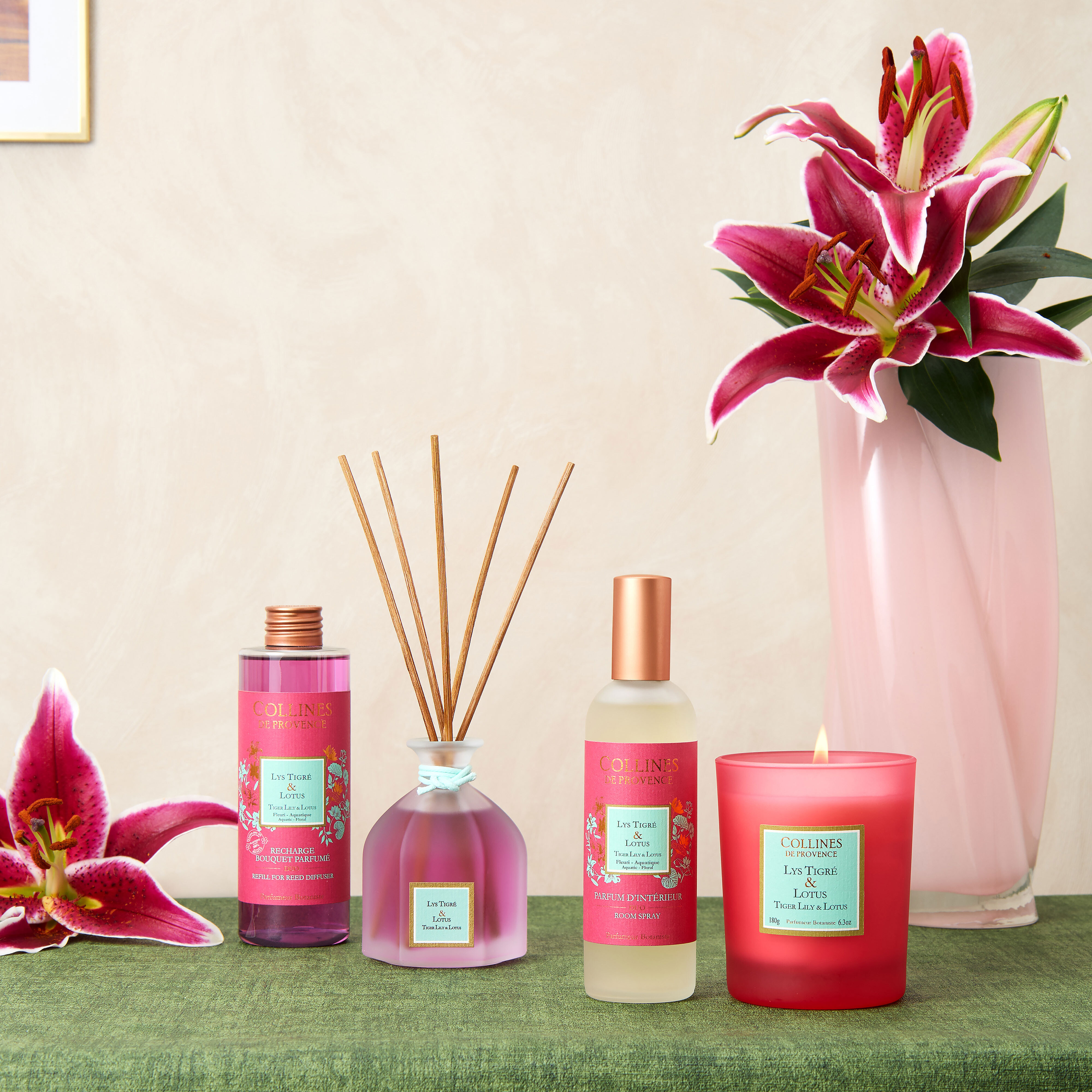 薰香竹補充瓶 虎百合與睡蓮 200ML