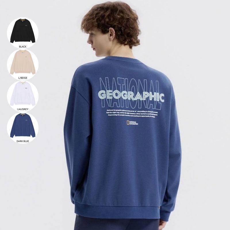【韓國預購】AKR031217 National Geographic 男女同款圓領衛衣