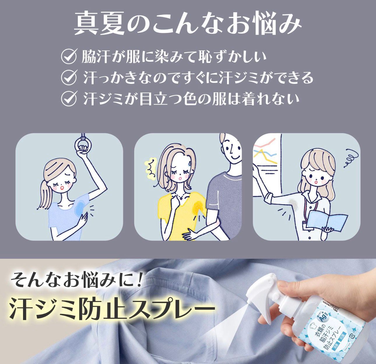 【預購】JN031209 衣物專用腋下汗漬防護噴霧