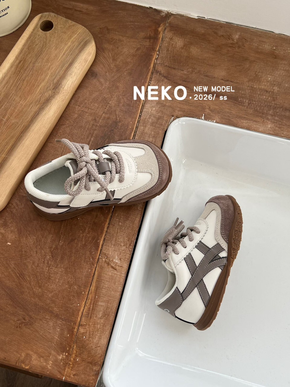 復古可可運動童鞋