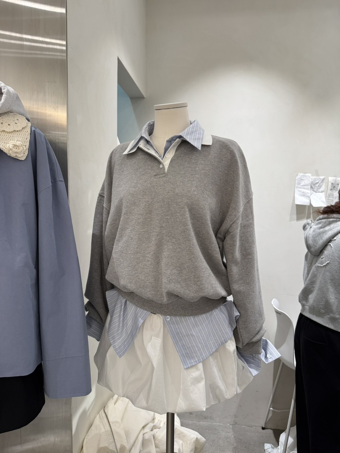 L18 小領衛衣(灰)