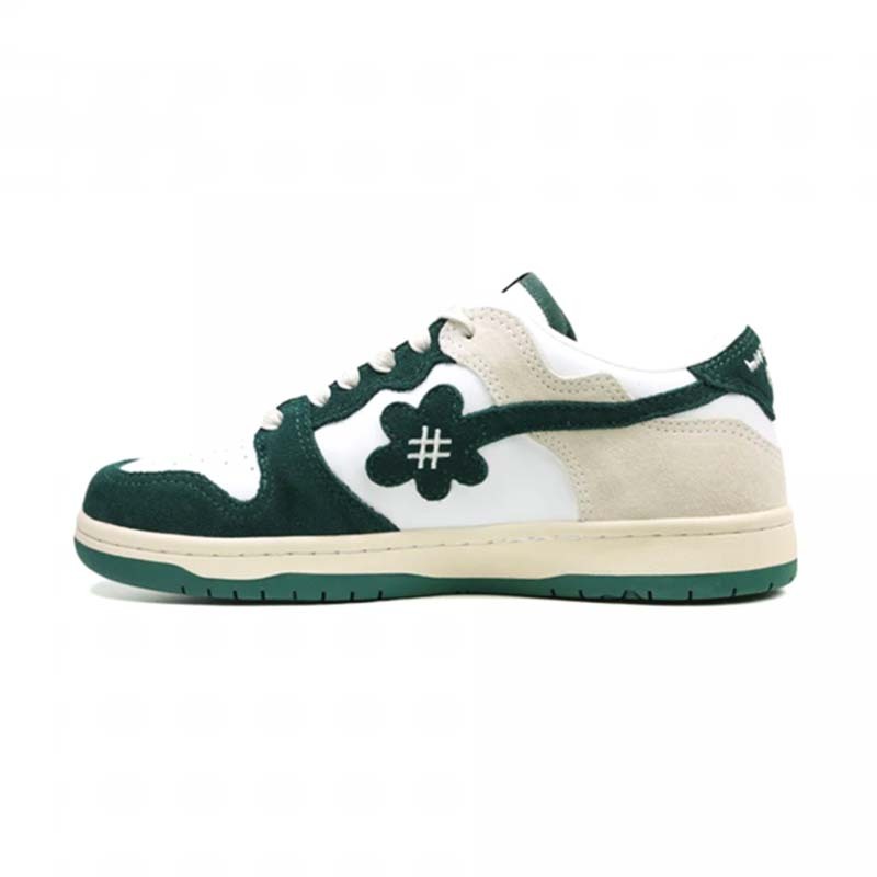 Water The Plant WTP "Moss" Dream Kicks Dark Green 刺繡小花鞋 白綠色 WTP-21 [台灣現貨]