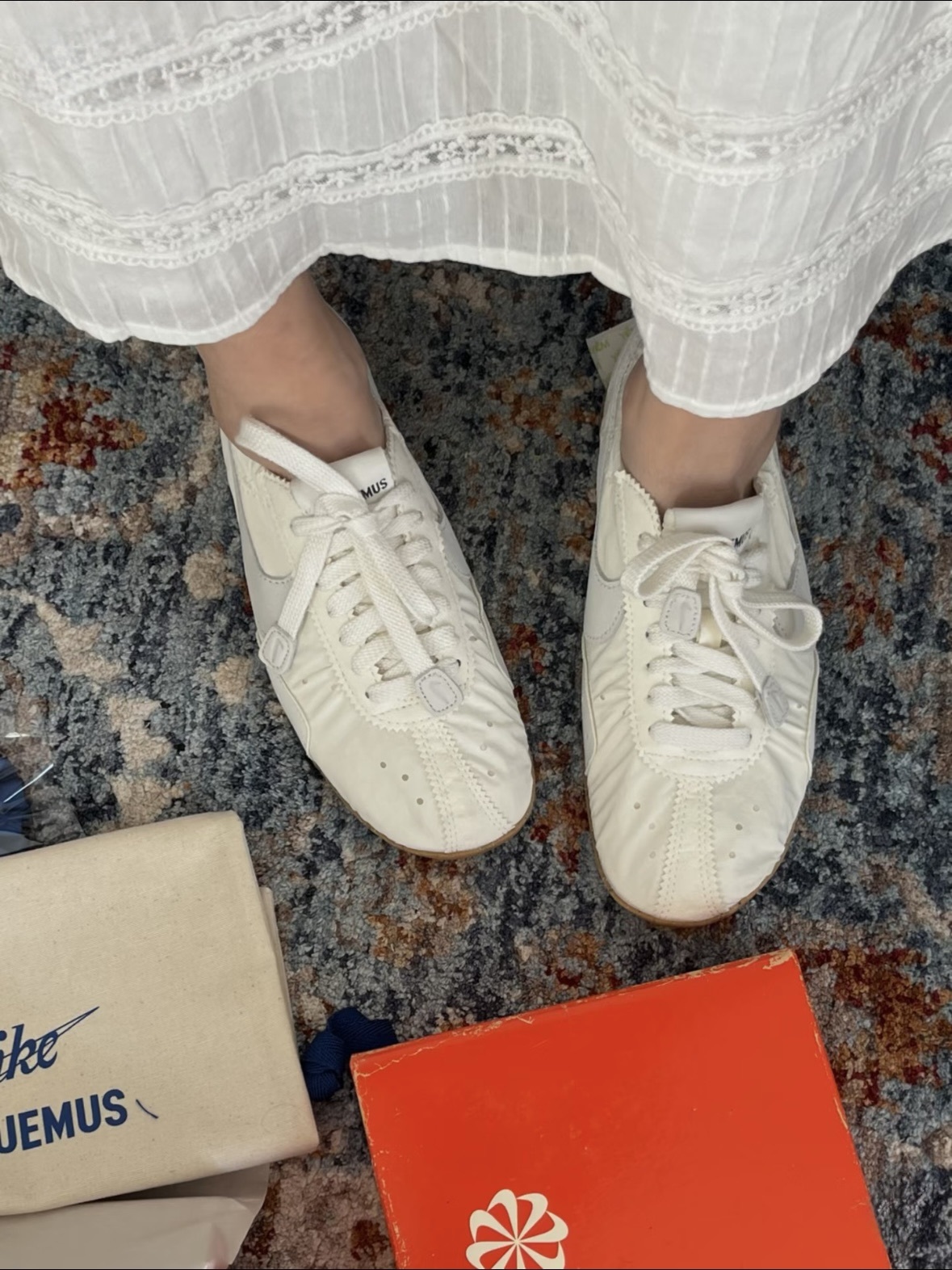 <月亮鞋回歸🌙>Jacquemus x Nike Moon Shoe 柔霧珍珠白 女鞋