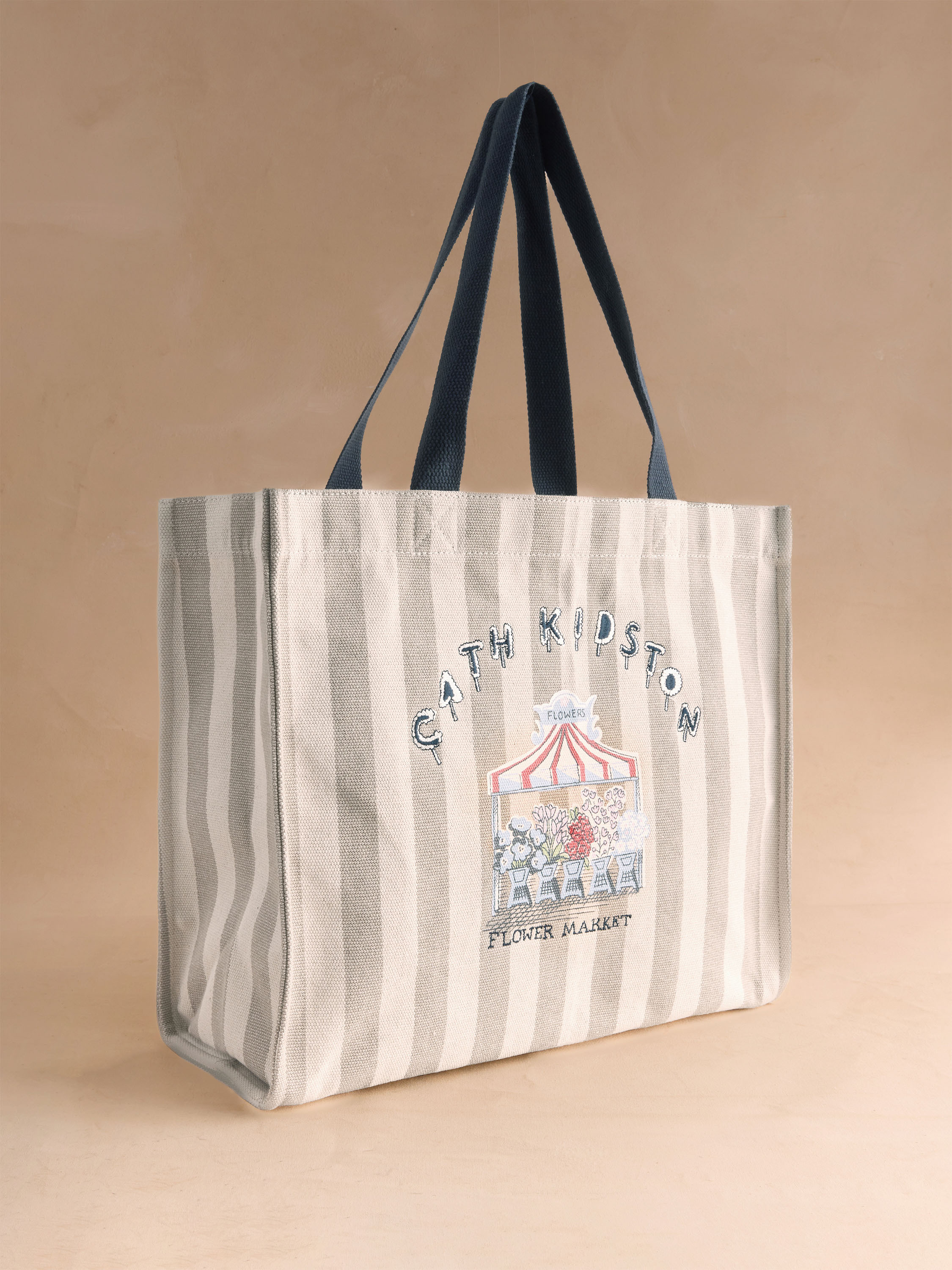 Flower Market 大容量帆布托特包