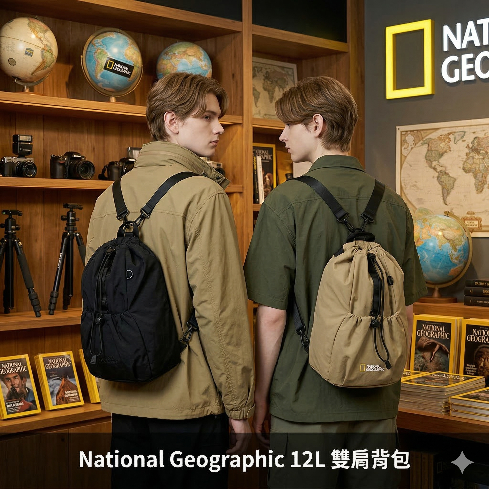 【韓國預購】AKR031205 National Geographic 12L 雙肩背包