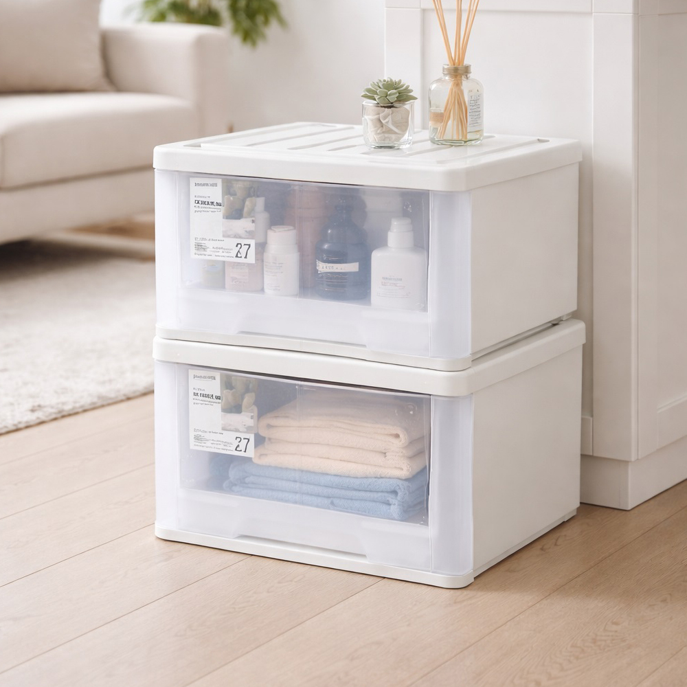 《真心良品》KEYWAY聯府 面寬40cm A+抽屜式收納箱27L-1入  JJ6827