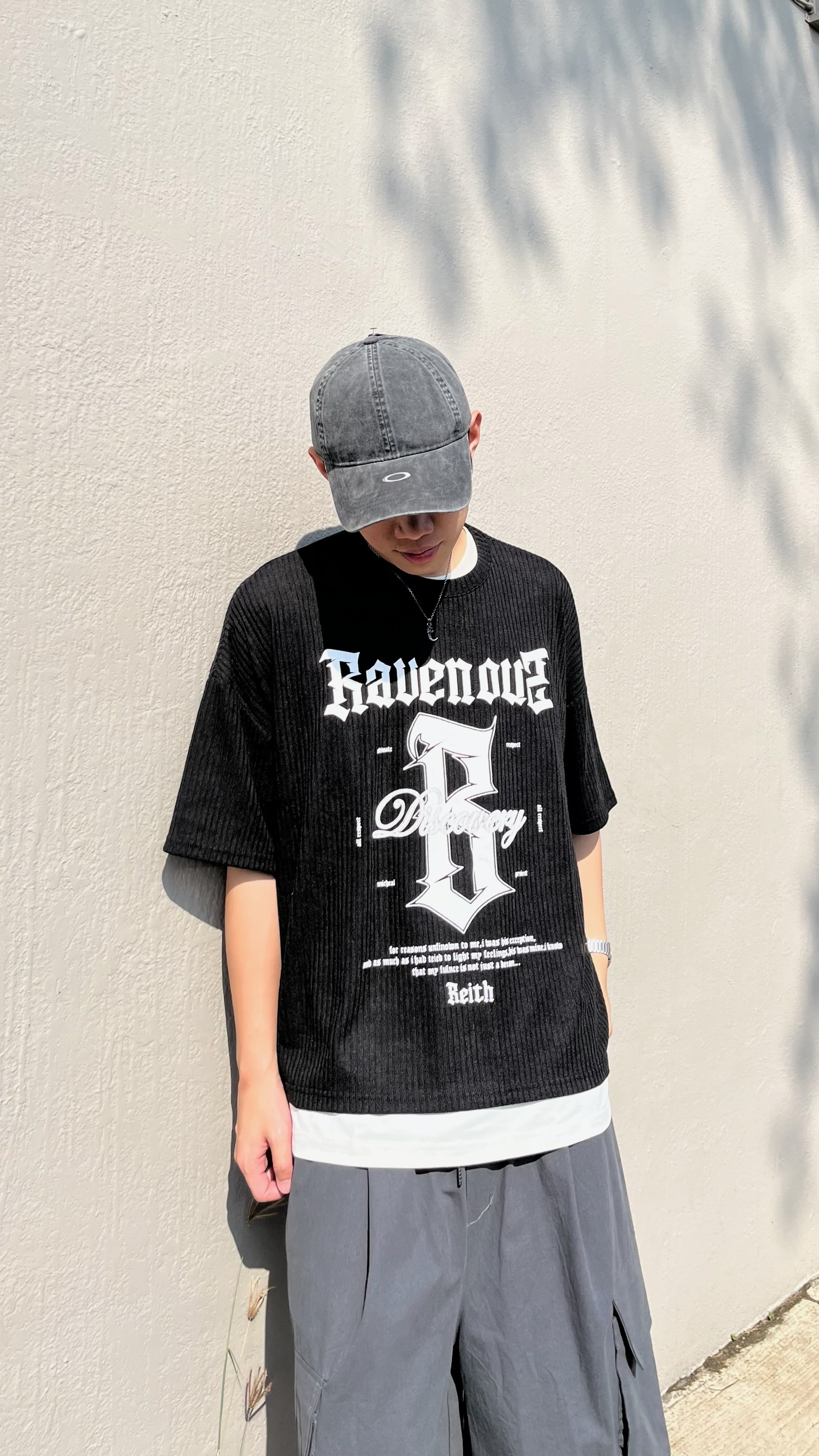 Bauenous 歌德字寬版短Tee (2colors)