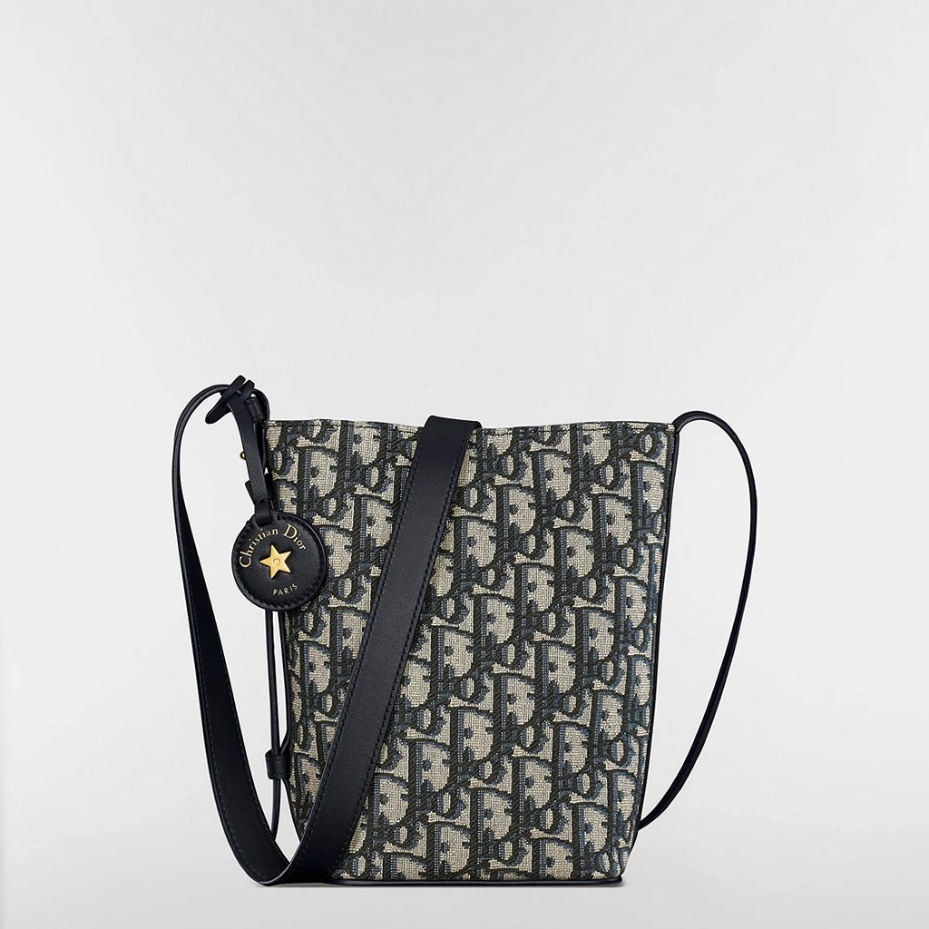 1DA0313-049 [DIOR] Diorstar Mini Bucket Bag Blue #S4321UTZQ_M928 (BR)