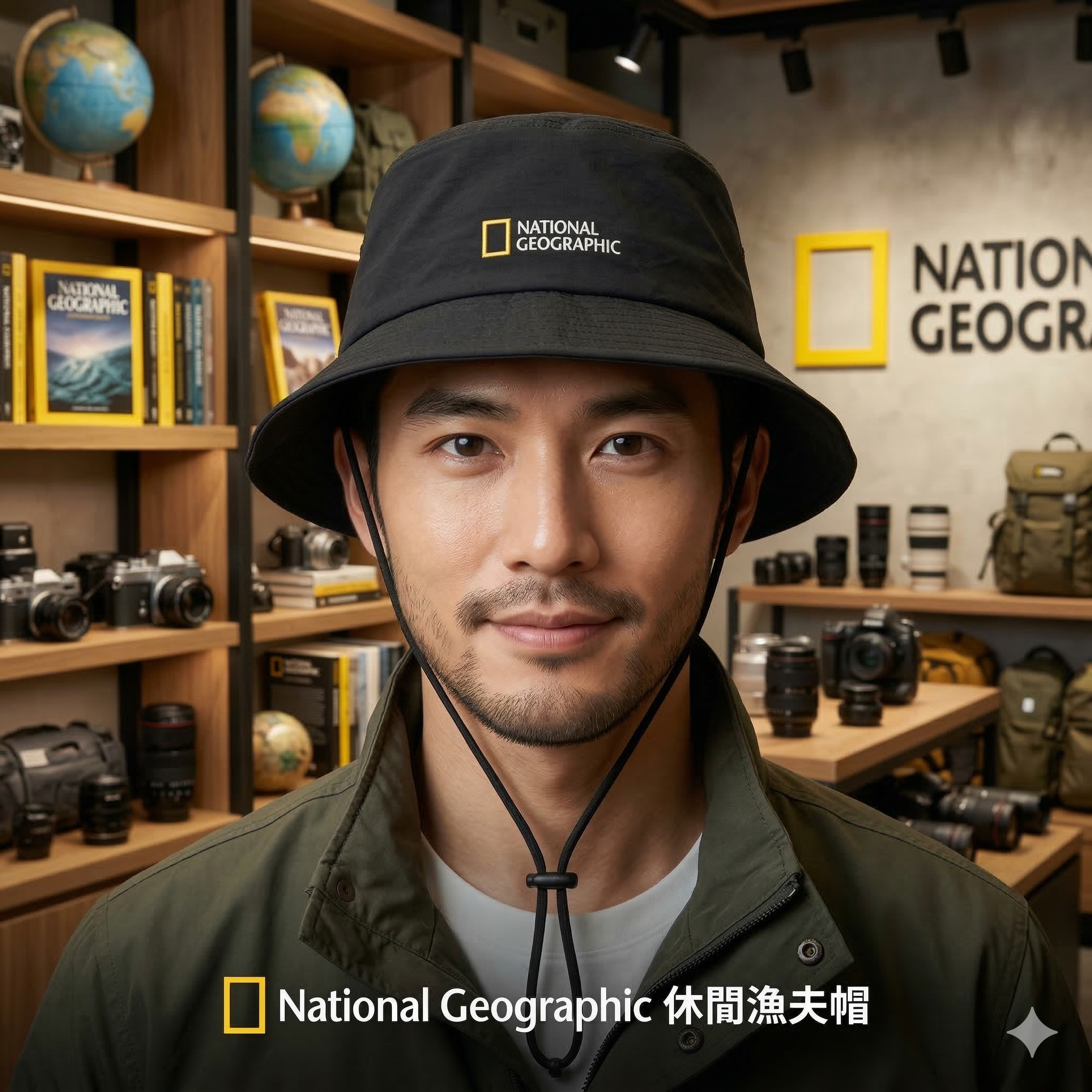 【韓國預購】AKR031222 National Geographic 休閒漁夫帽
