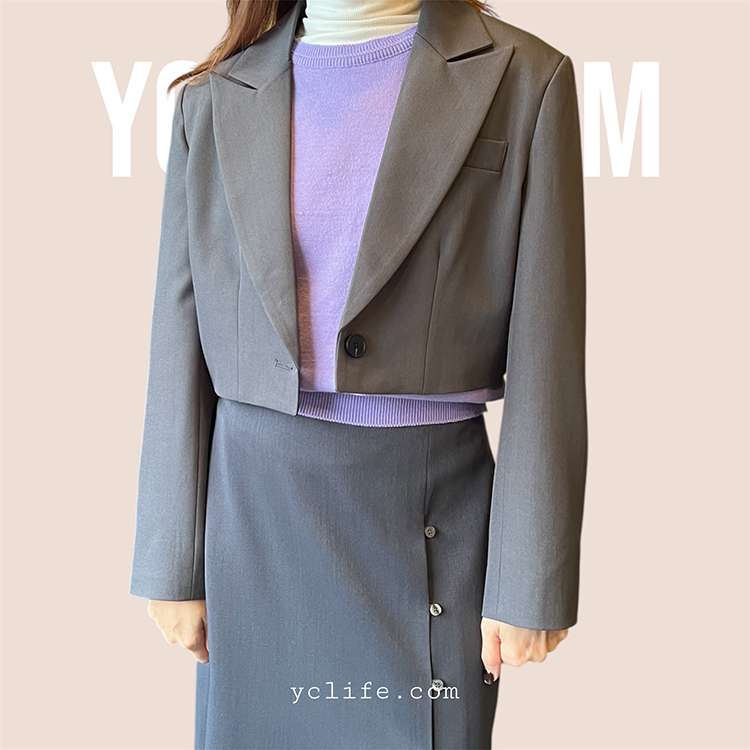 俐落率性剪裁短西外