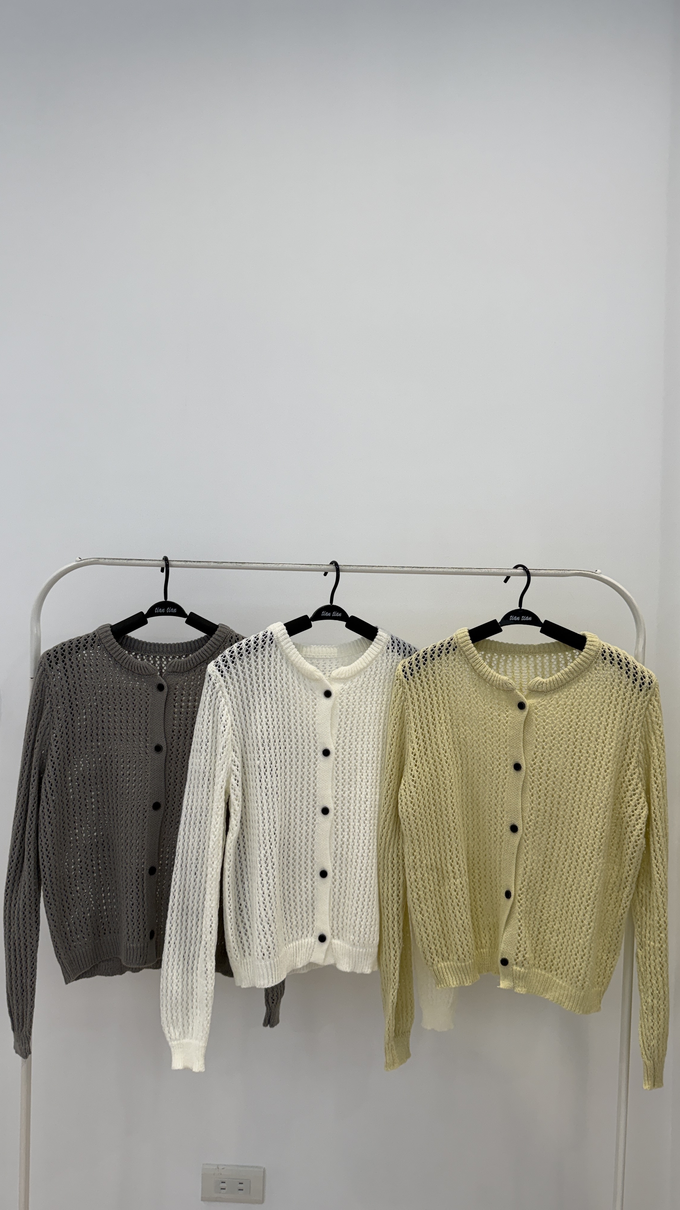 春暖洞洞排釦針織上衣/外套2ways _11855