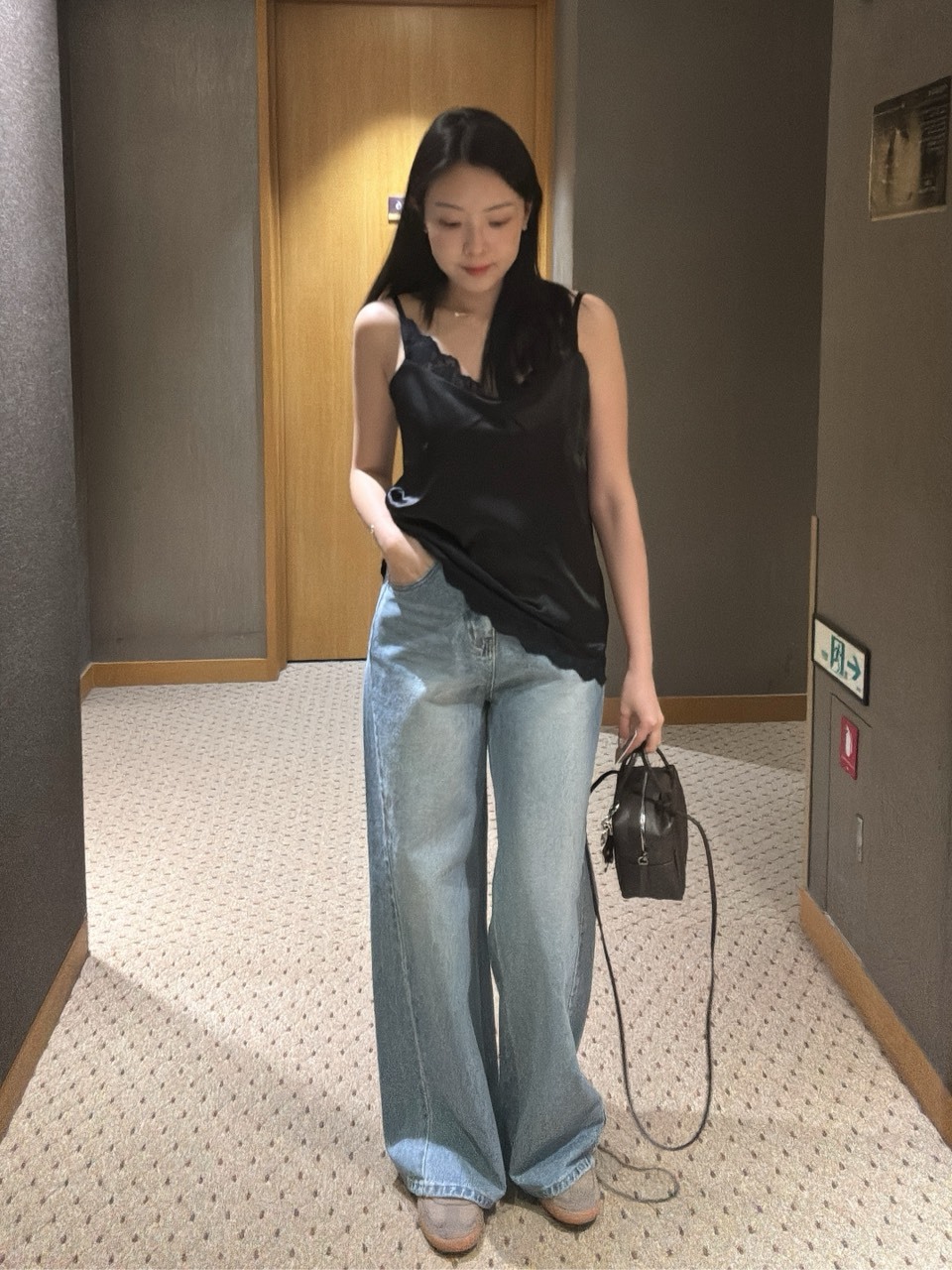 L14 後車線直筒長褲S/M/L