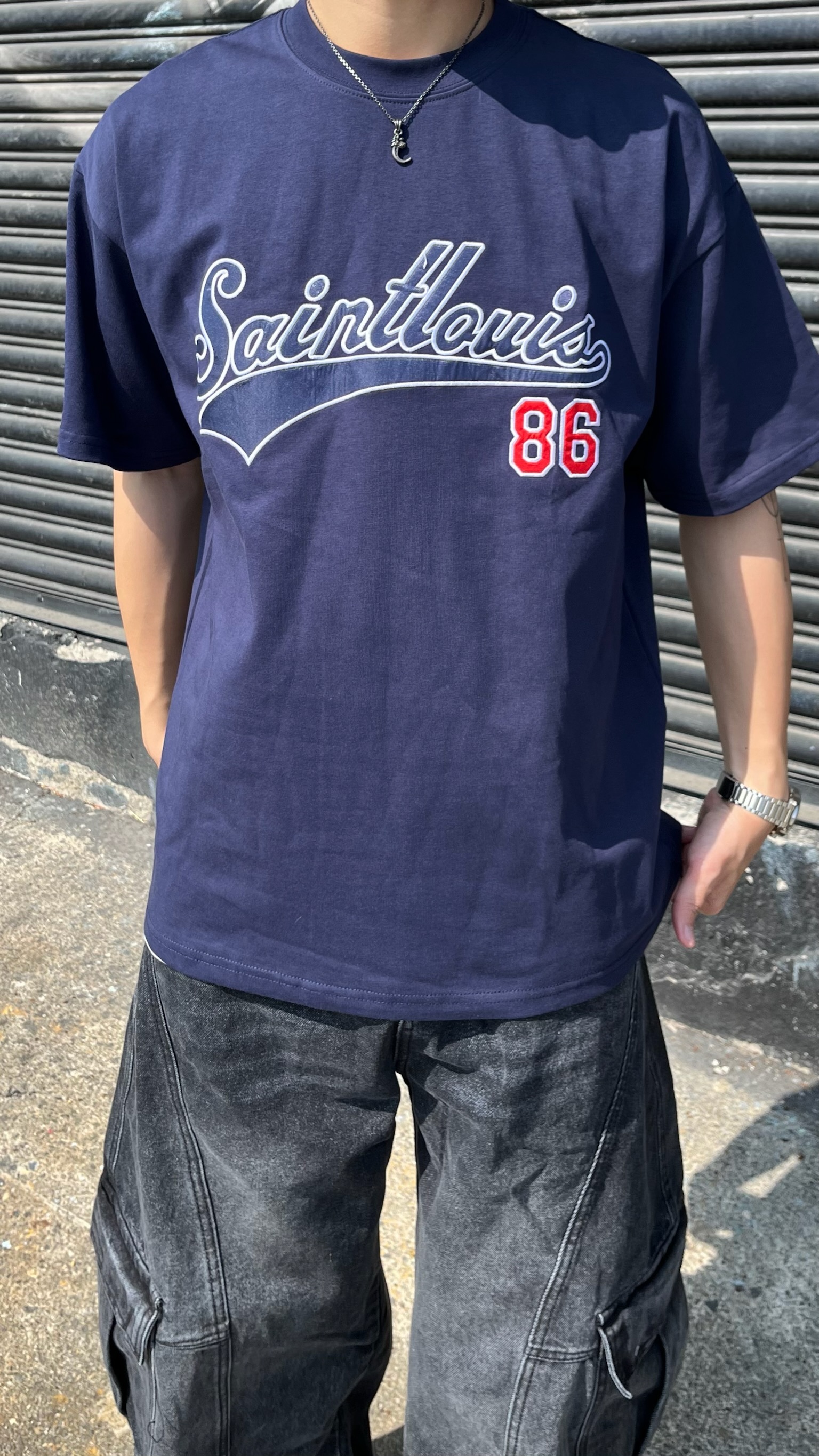 Saintlouis 86 刺繡短Tee (2colors)