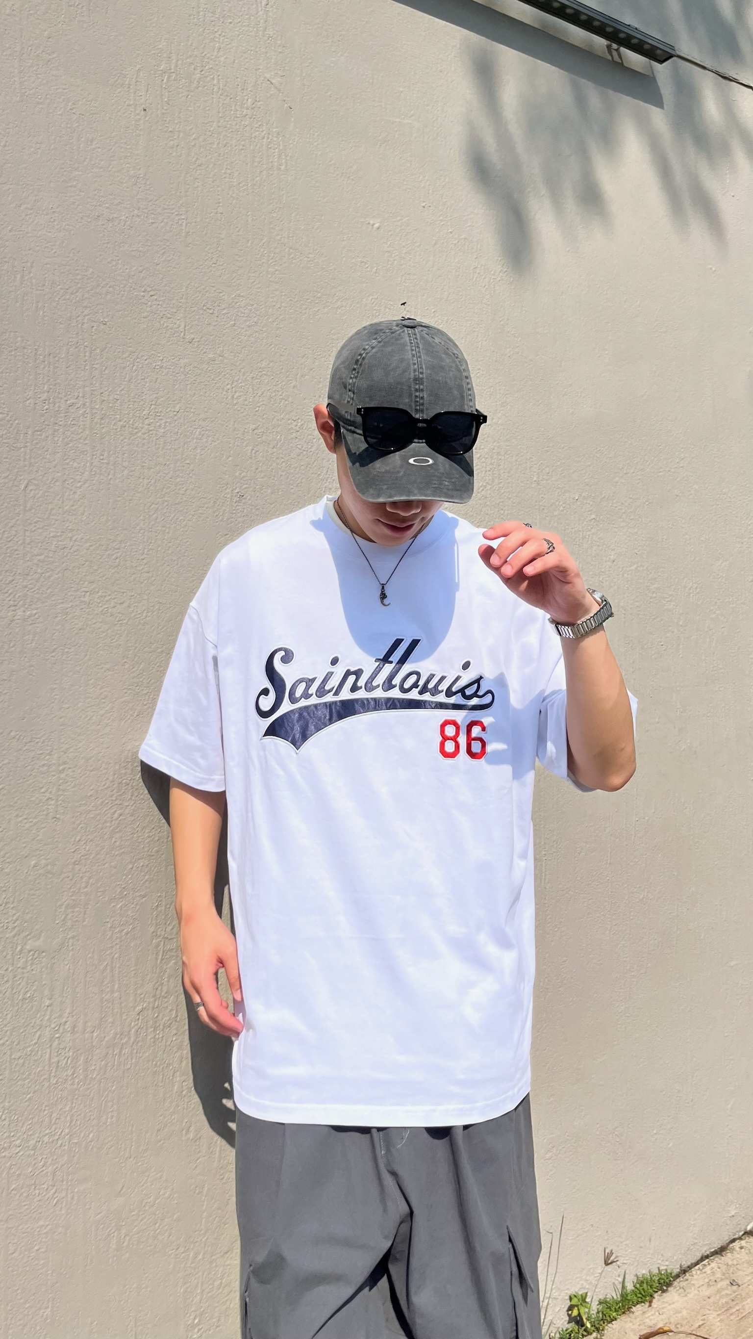 Saintlouis 86 刺繡短Tee (2colors)