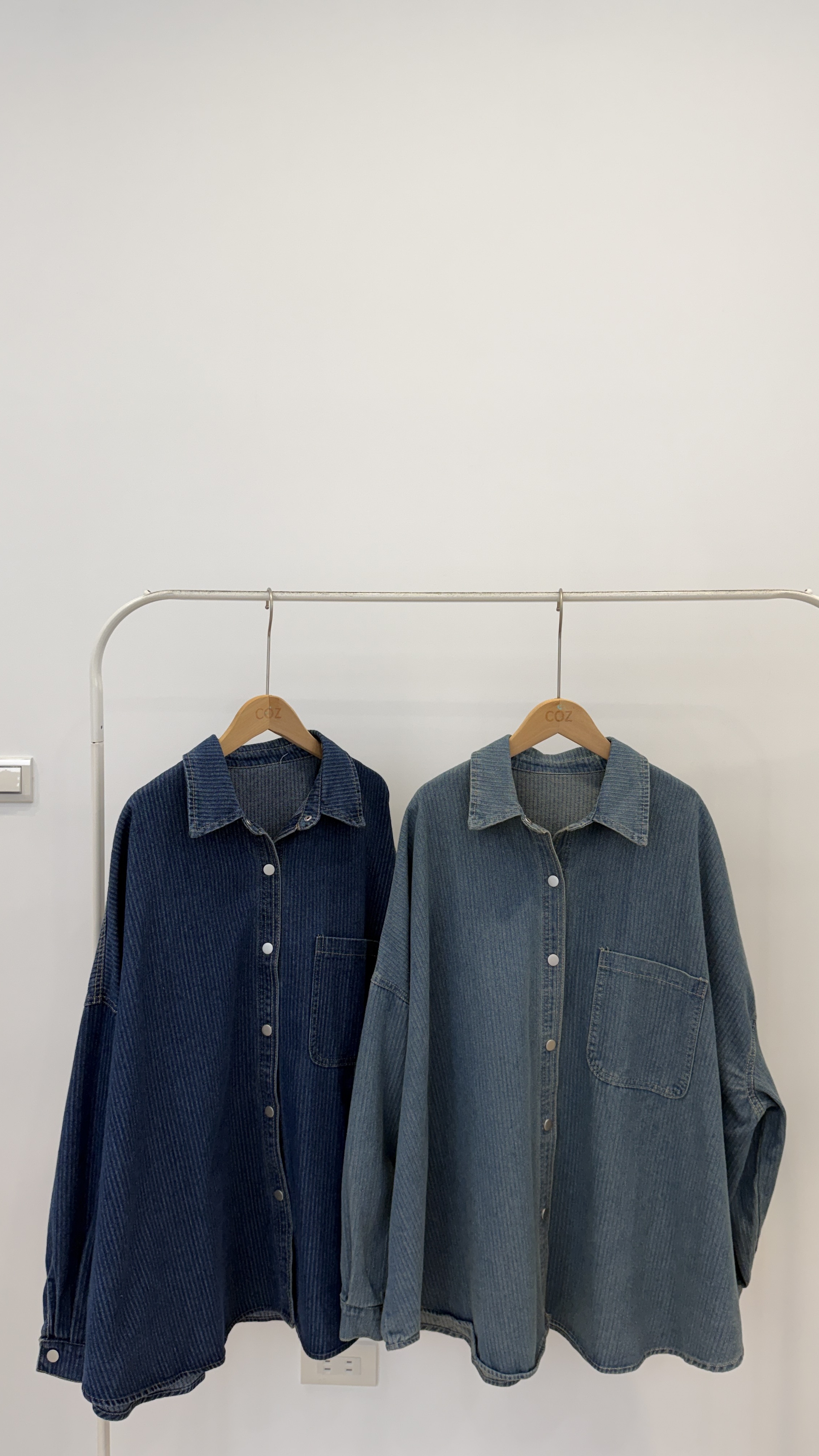 BLUE條條條條條紋牛仔襯外 _0829.8