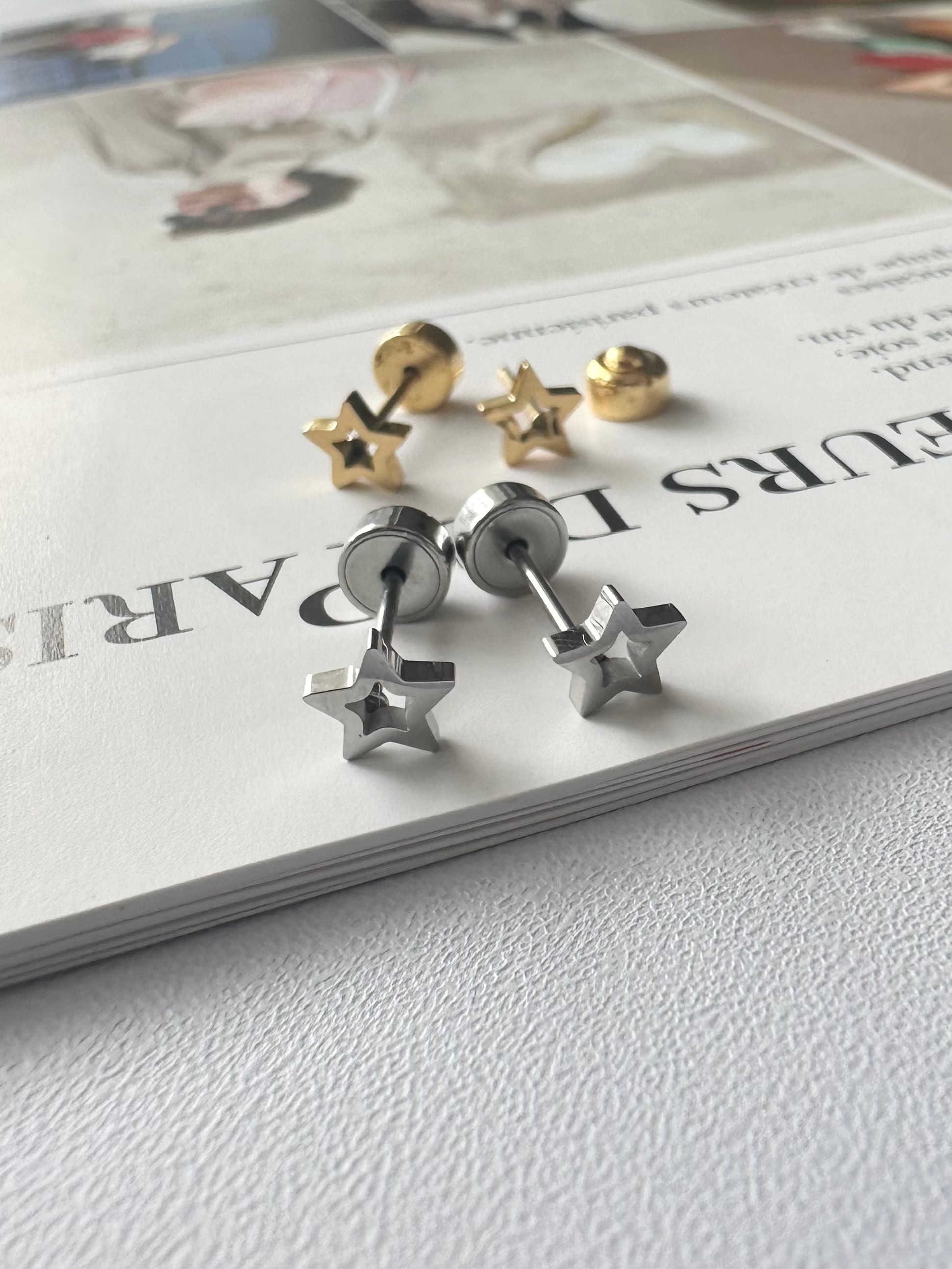 SS star frame pierce