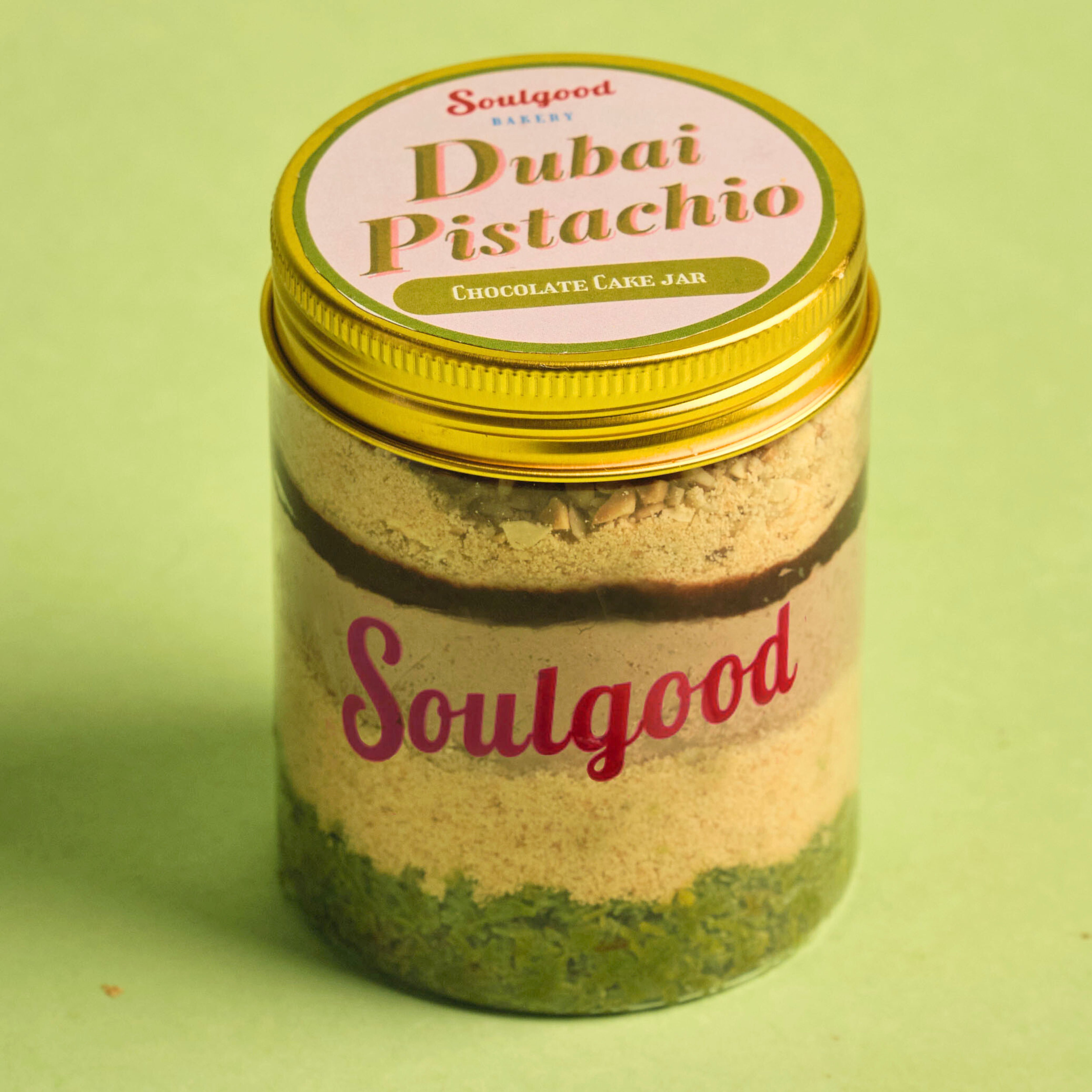 杜拜開心果朱古力  罐裝蛋糕