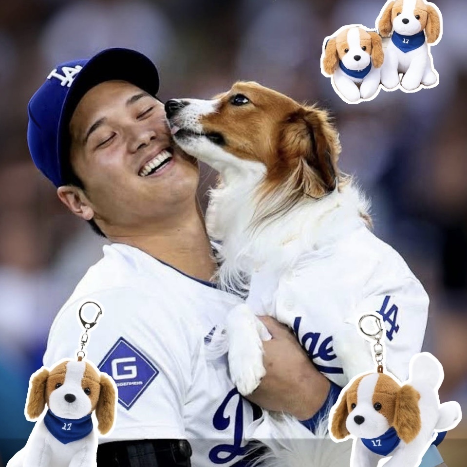 (預購）超萌😍大谷翔平愛犬Dekopin 狗狗吊飾