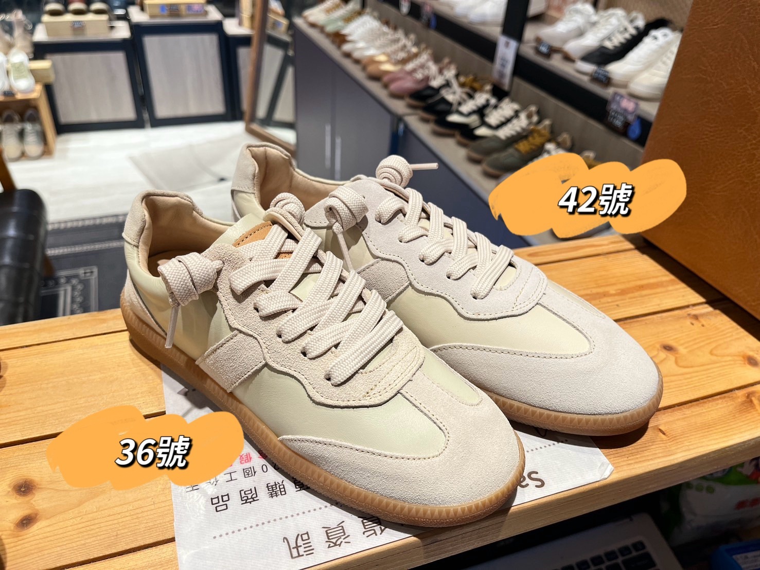 德訓鞋展示36號以及大尺碼42號