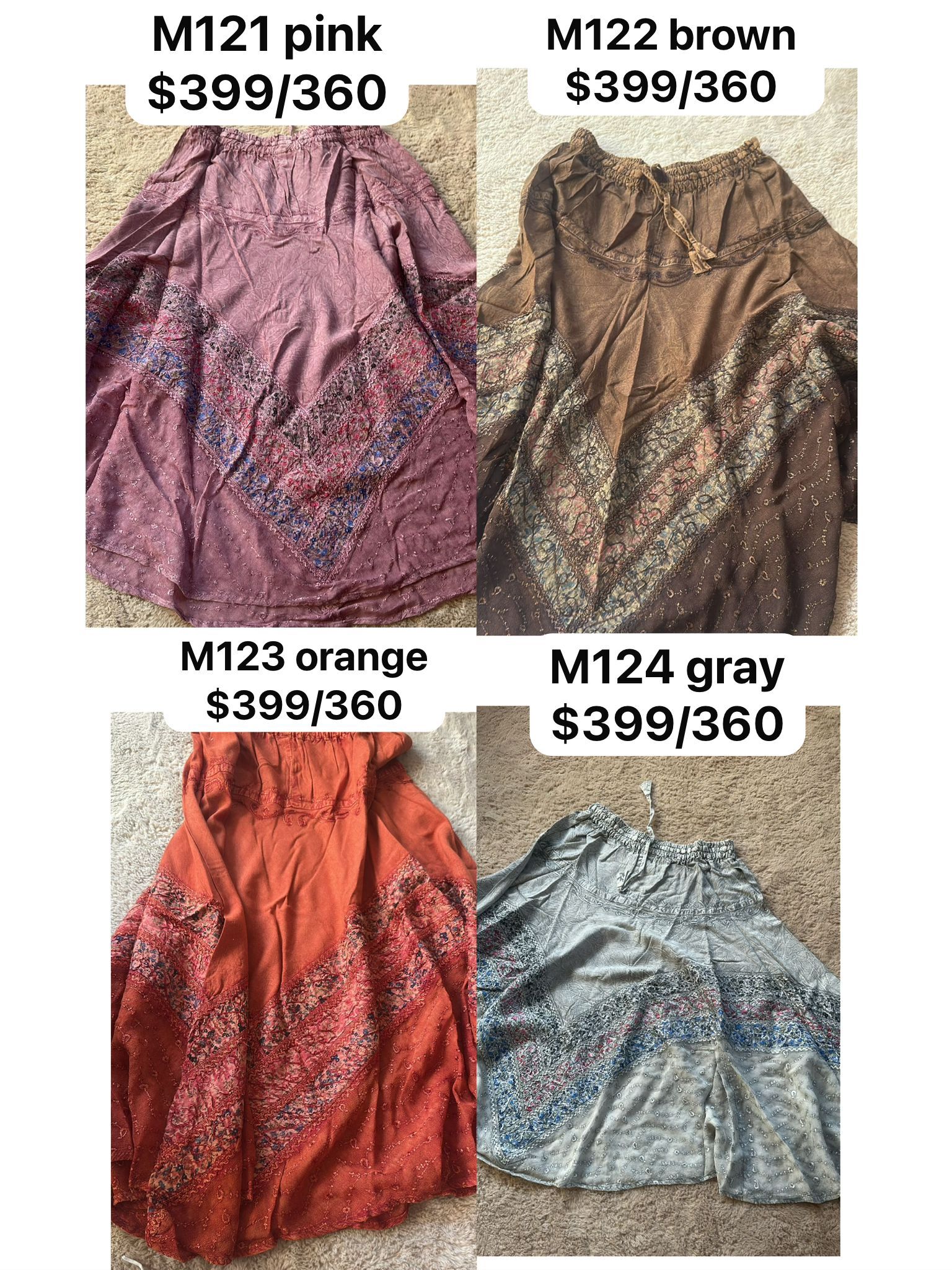 [India Preorder] [Preorder 2 Month]MACRAME MB0084 SK GRAY-M124/OG-M123/BN-M122/PN-M121 (0312)