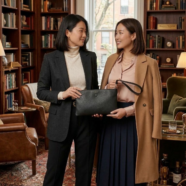 【預購】RADLEY LONDON H031206 荔枝紋真皮拉鍊手包