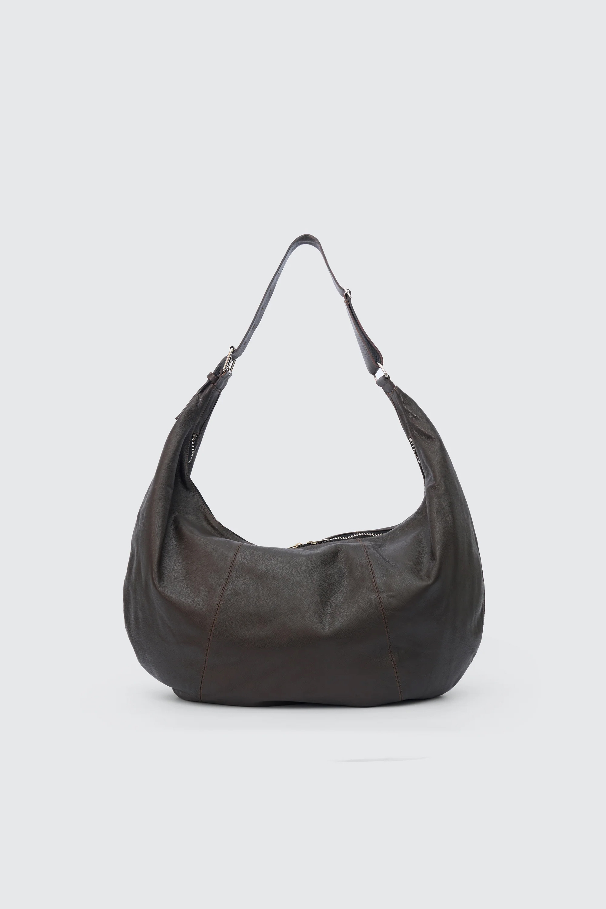 YOKE CARF LEATHER CIRCLE BAG (2COL)