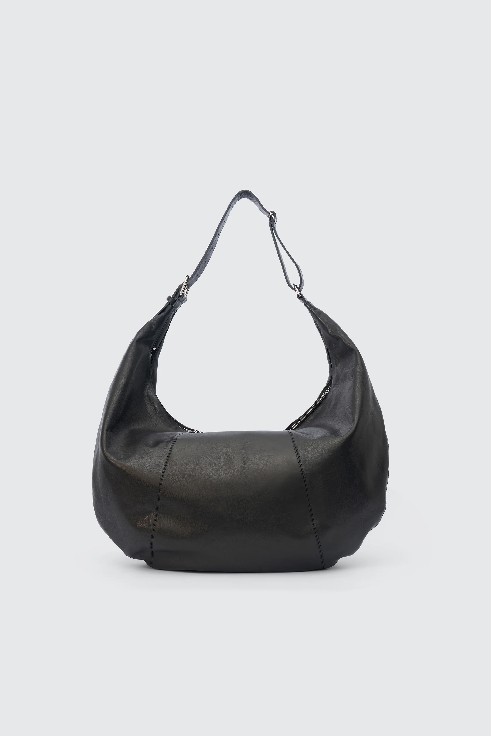 YOKE CARF LEATHER CIRCLE BAG (2COL)