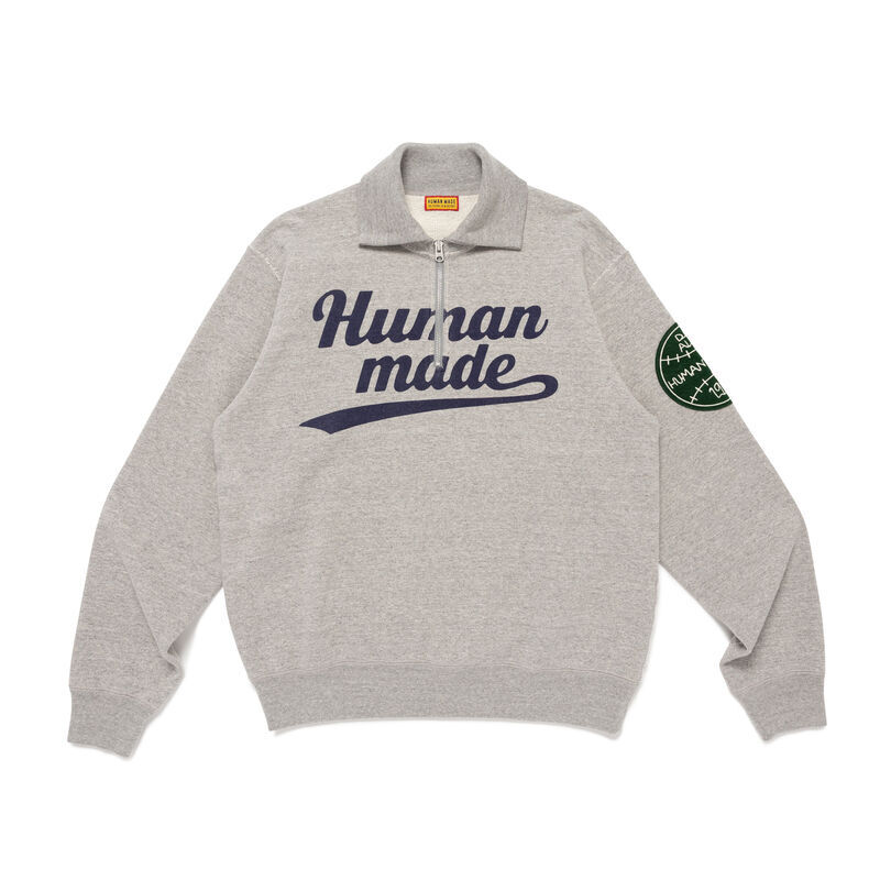 【HUMAN MADE】0314發售HALF-ZIP SWEATSHIRT