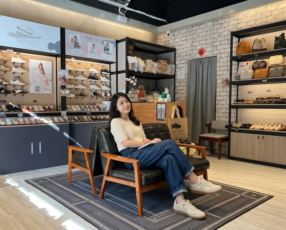 Sanly Joy 熱銷破萬雙口碑推薦!艾蜜莉真皮德訓鞋奶油杏色,憑藉極致舒適的按摩氣墊與視覺超顯瘦版型,創下超高包色回購率的必買休閒鞋。