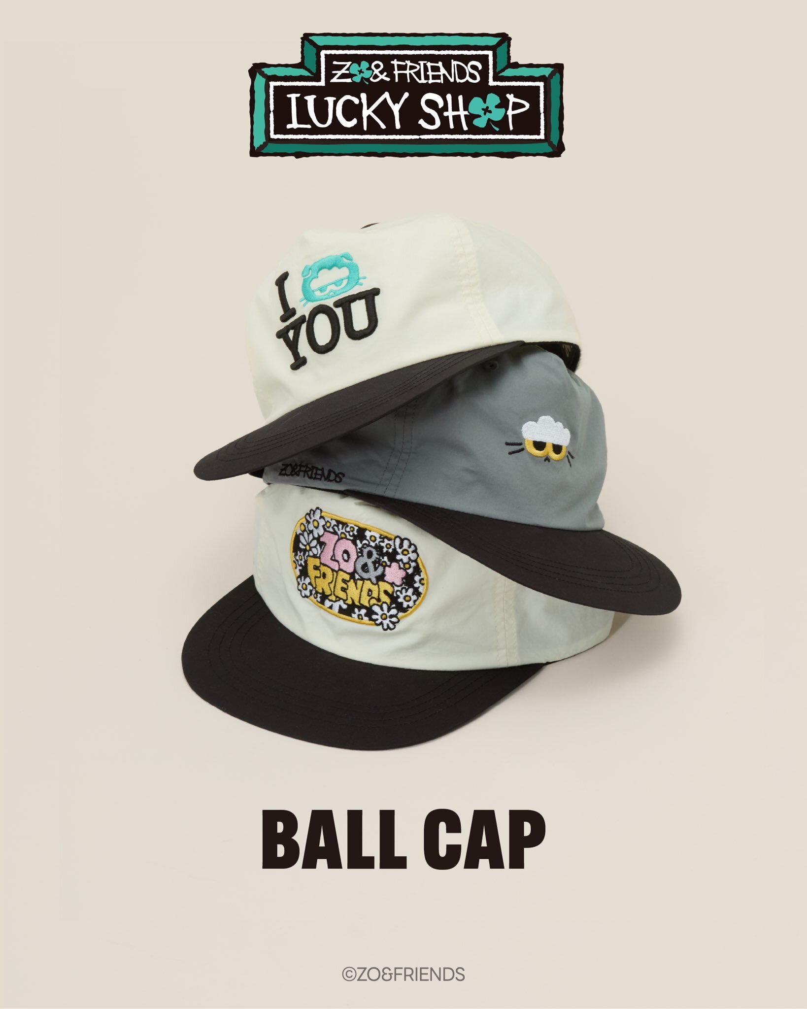 ZO&FRIENDS LUCKY SHOP ZOA GD女兒 權志龍 最新系列 棒球帽