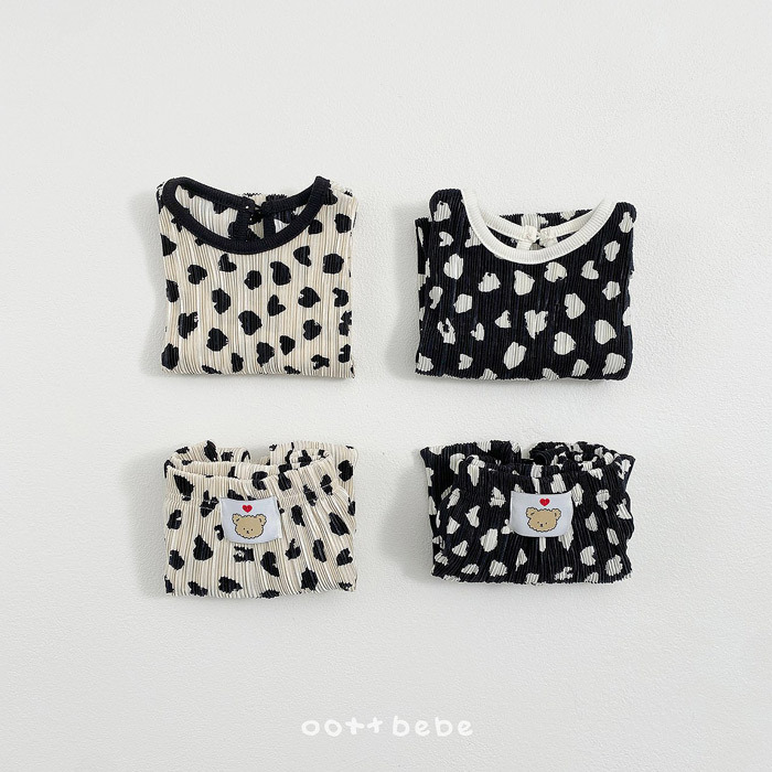 正韓夏OOTT BeBe 兩色豹紋背心套裝