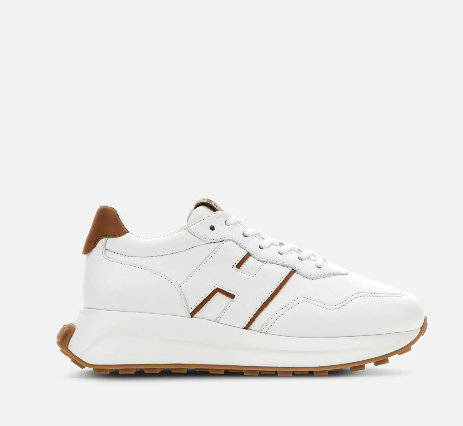 1LN0308-019 [HOGAN] Sneakers Hogan H641 White Brown (SS26) #HXW6410EH41O646P08 (S-BR-E)