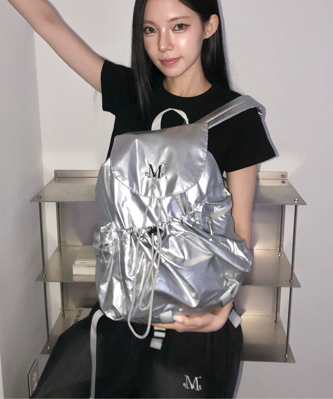 MUCENT SWAN 亮面 後背包  P00000OL