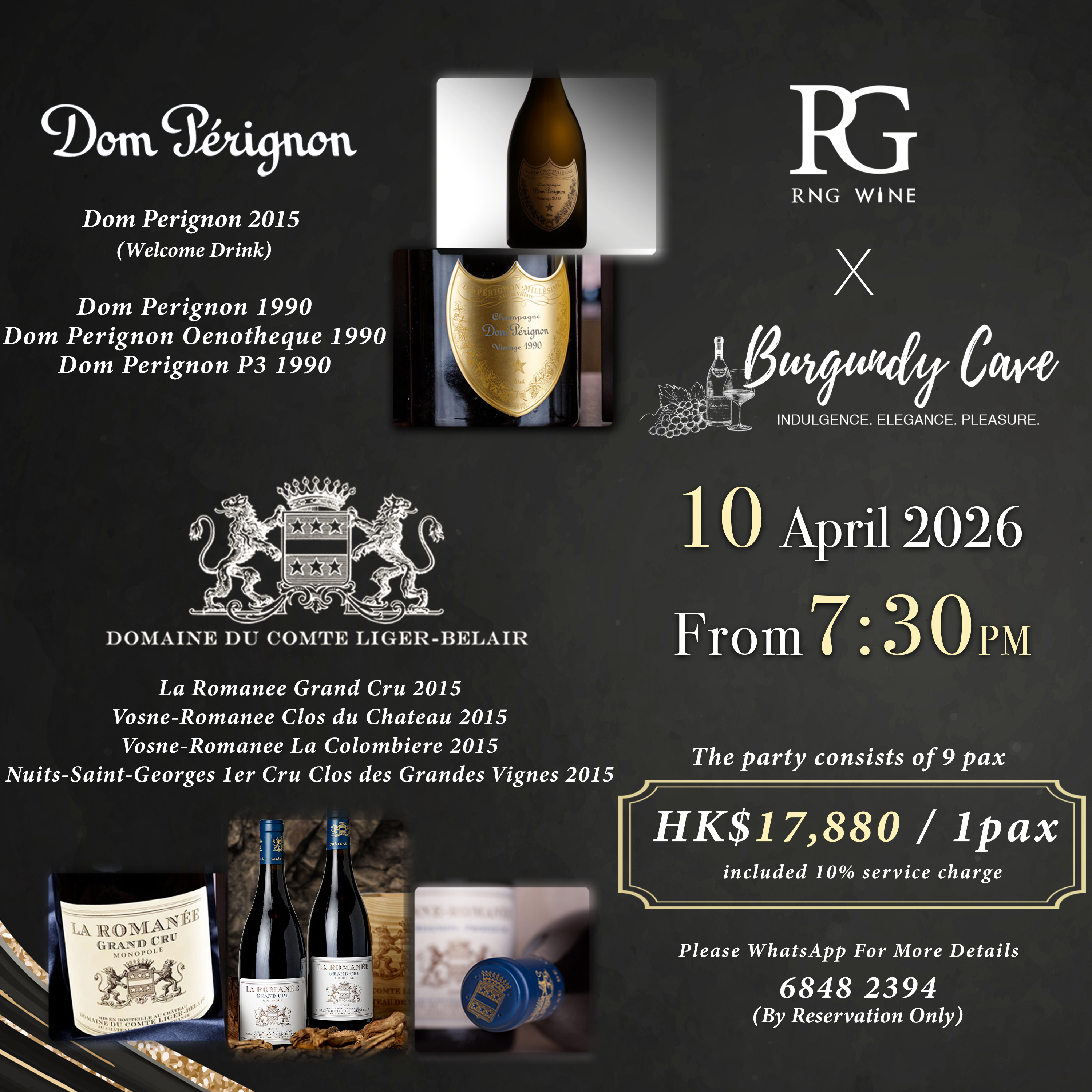 Comte Liger-Belair 2015 x Dom Pérignon 1990 Dinner