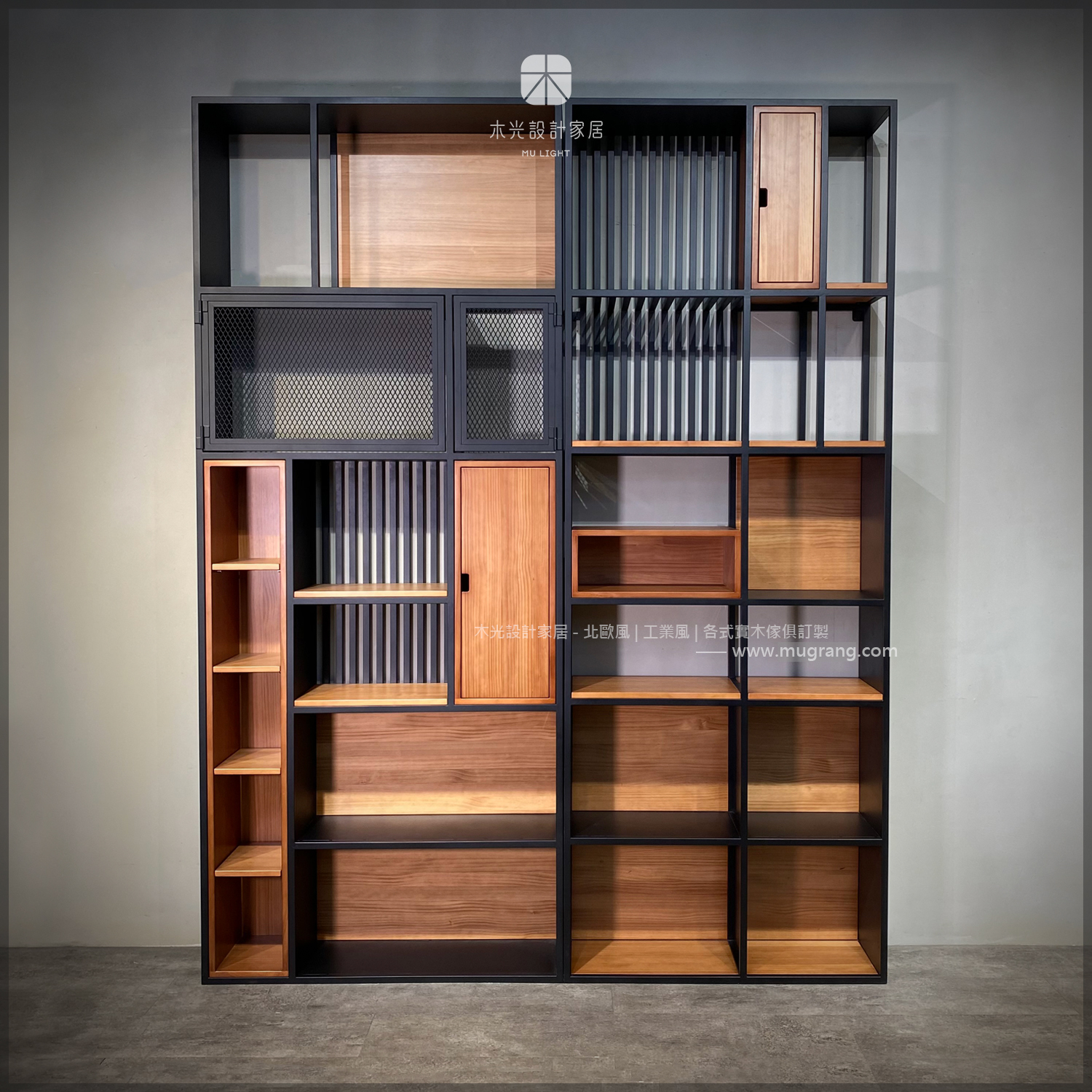 台灣製-多格實木展示書櫃架|可訂製