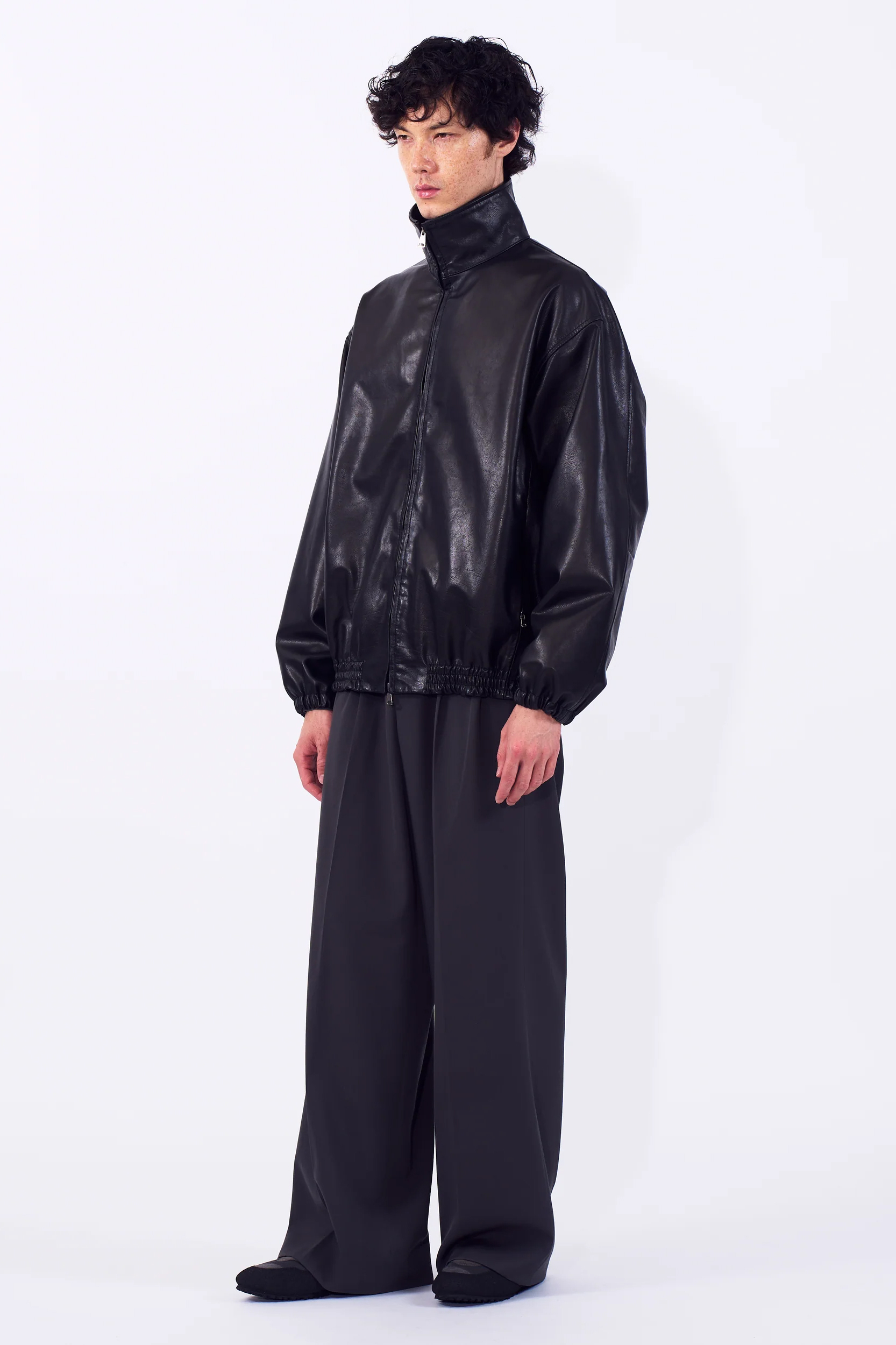 YOKE CARF LEATHER TRUCK JACKET