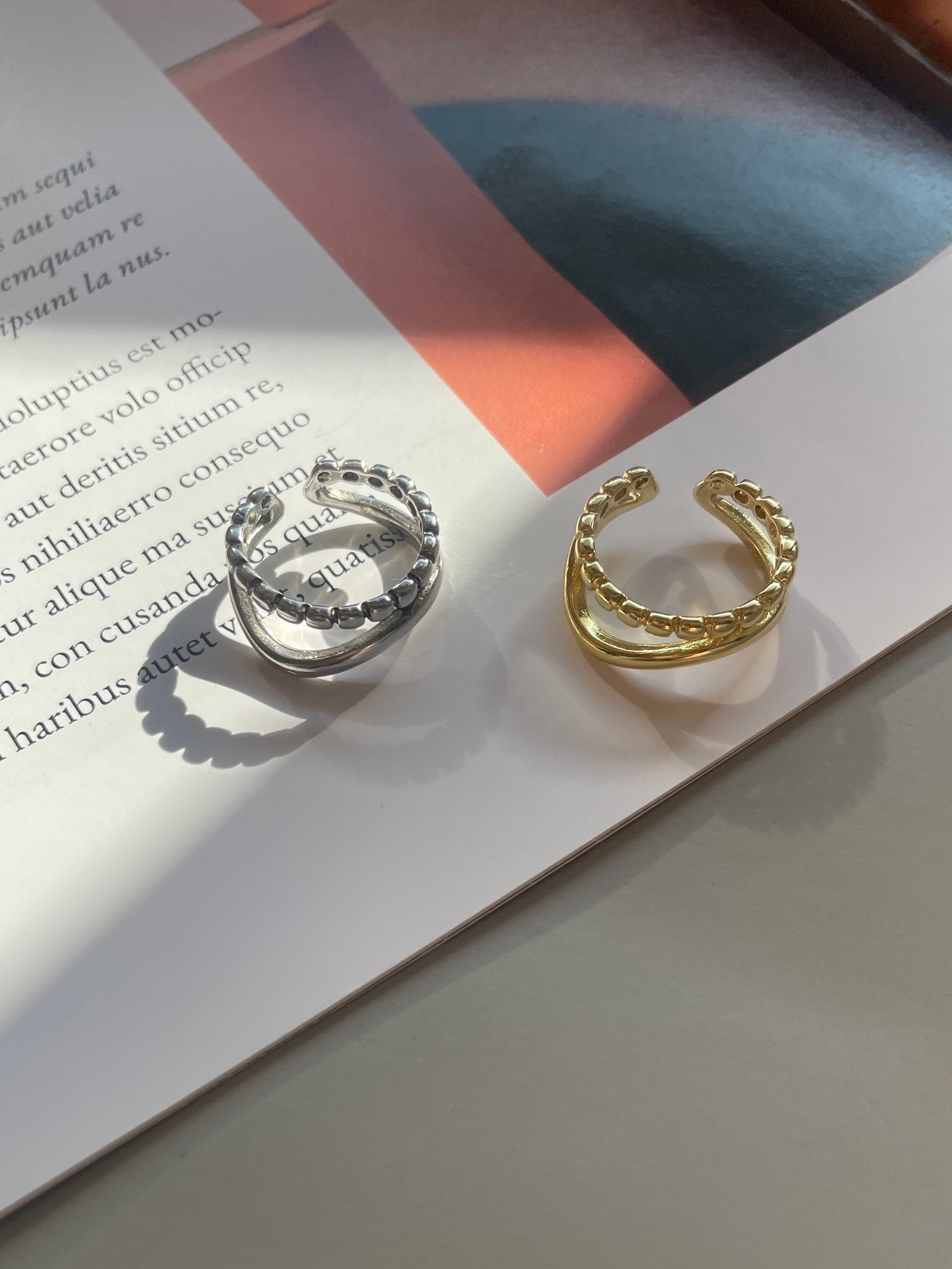 dot x line open ring