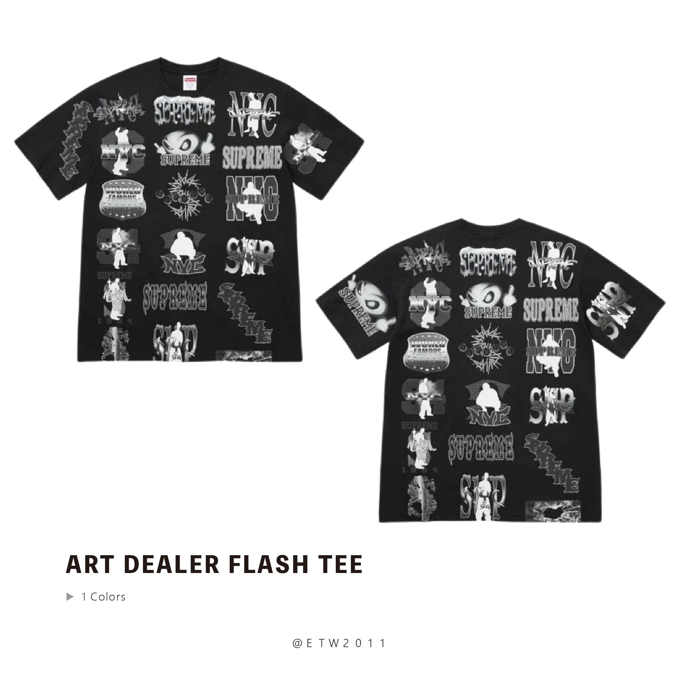 ☆ETW☆【EASY TO WEAR】Supreme 26SS ART DEALER FLASH TEE 藝術家聯名  短T 春夏