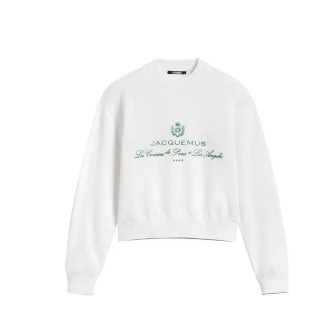 1DA0313-058 [JACQUEMUS] Women's White Venice Sweatshirt #251KN6192427 (BR)