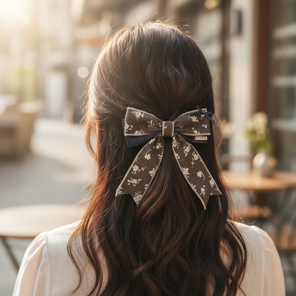 [2 FOR RM10] Vintage Velvet Floral Bow