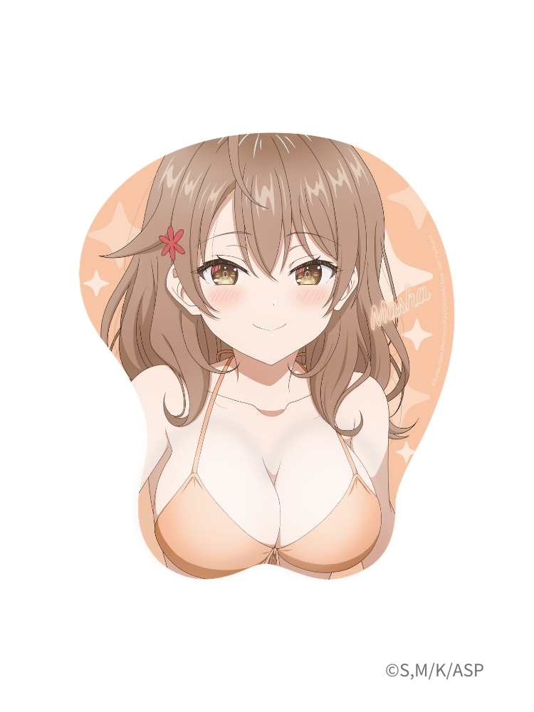 不時輕聲地以俄語遮羞的鄰座艾莉同學 胸部滑鼠墊 泳裝瑪夏