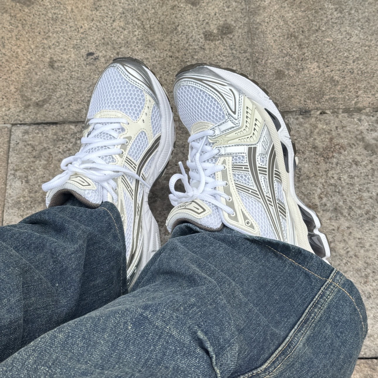 ASICS GEL-KAYANO 14 米白棕 中性款 運動 休閒鞋 1203A537-111