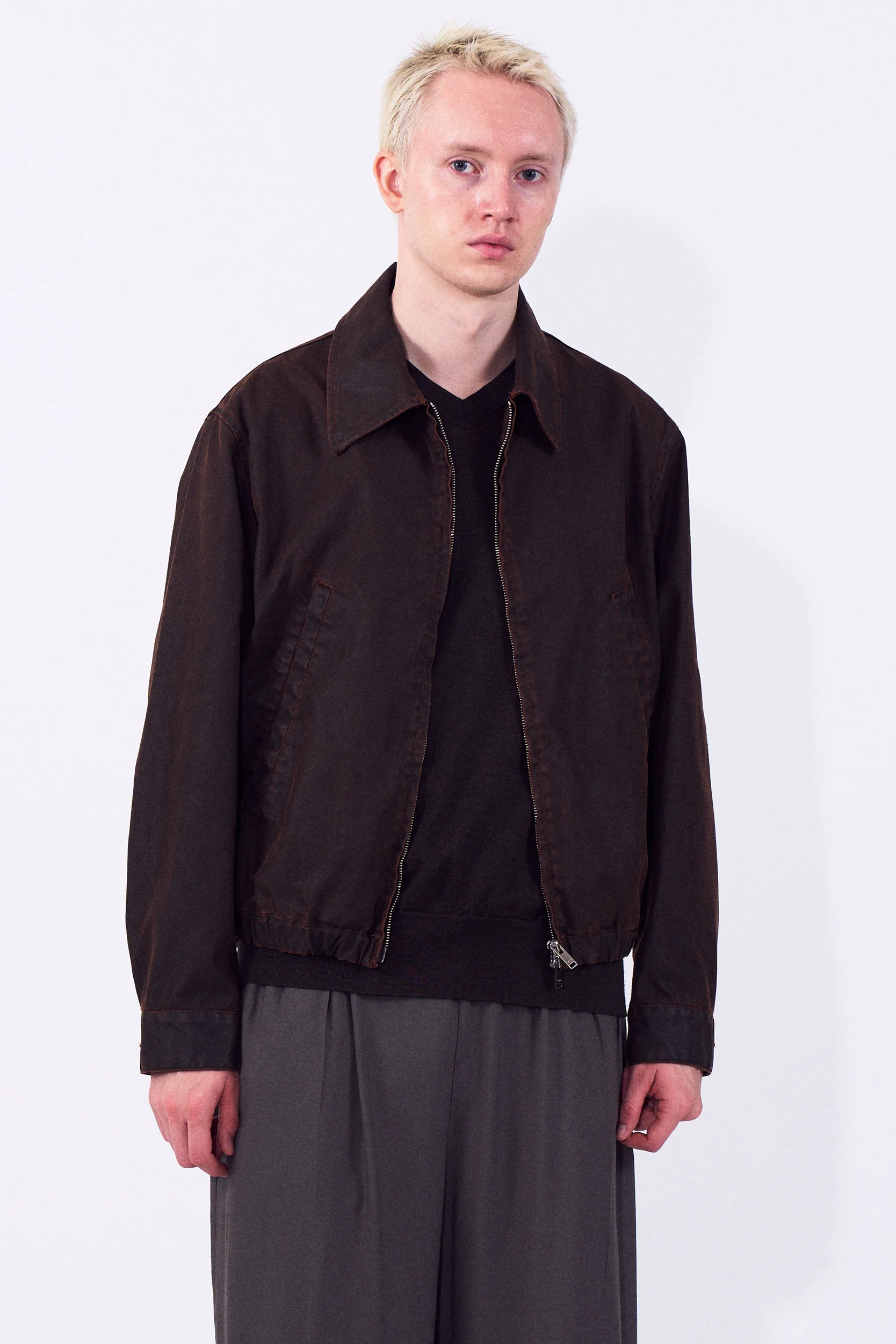 YOKE COATING COTTON DRIZZLER JACKET (2COL)